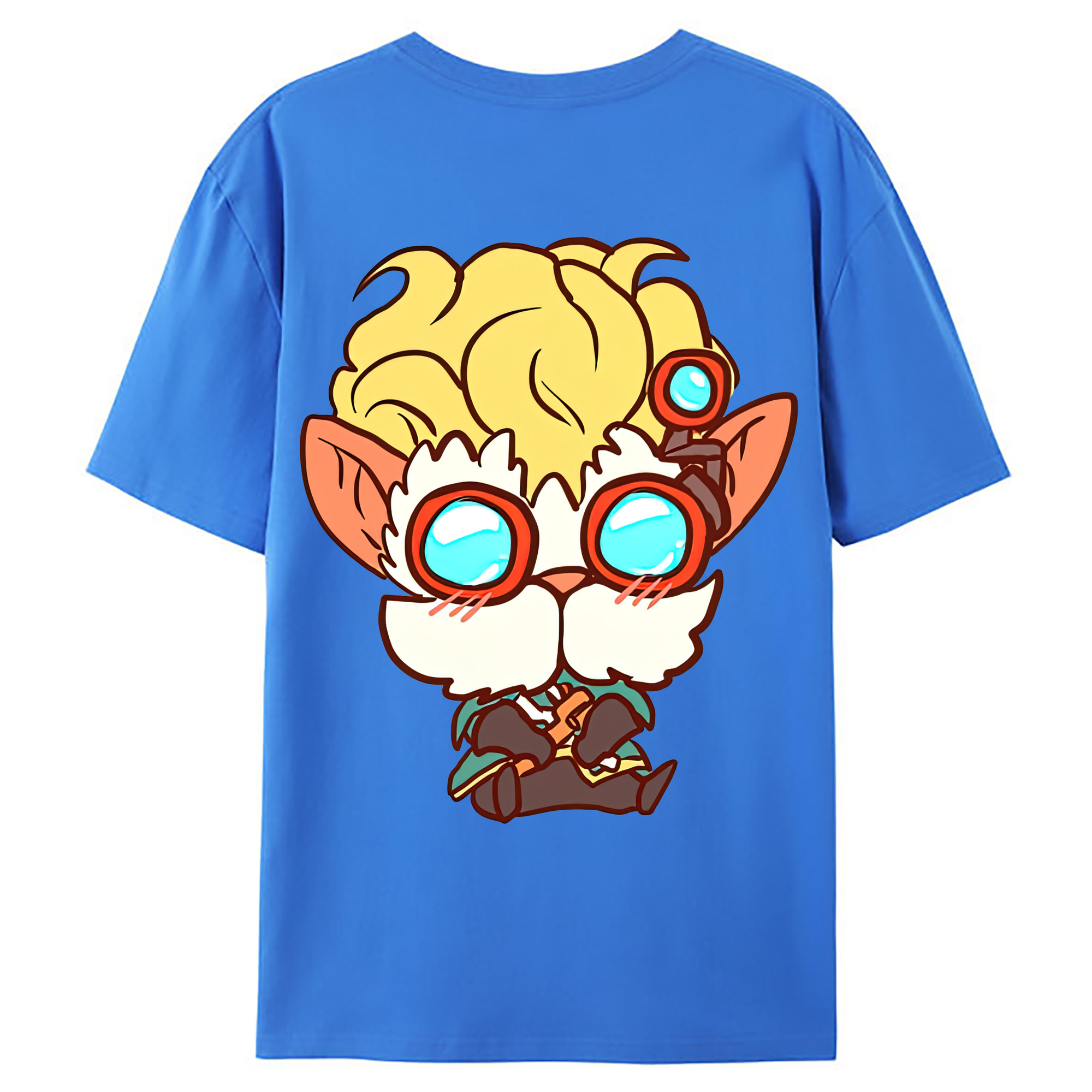 （画像用） リーグ・オブ・レジェンド League of Legends LOL 綿100％ メンズ半袖Tシャツ（バックプリント） 通気性
