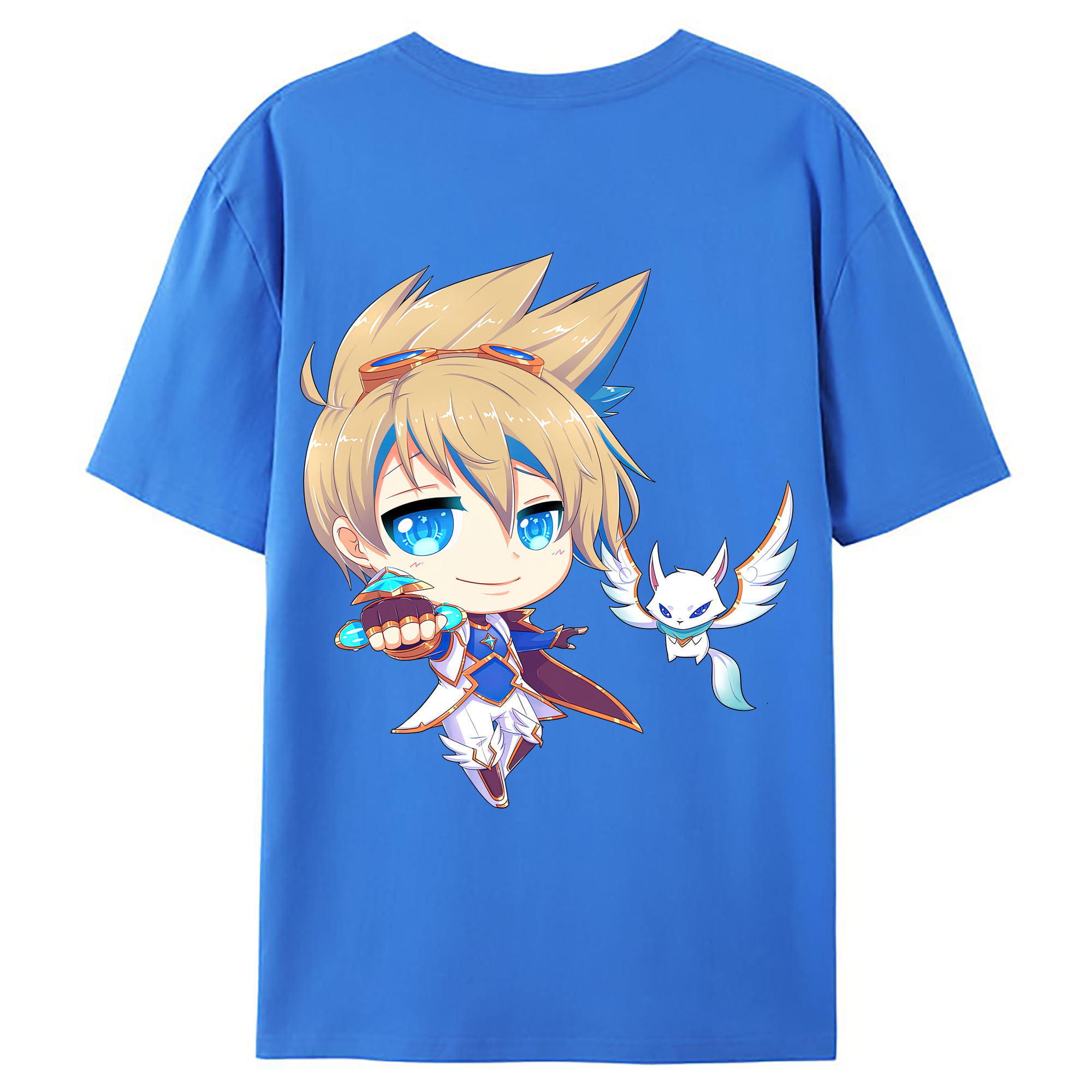 （画像用） リーグ・オブ・レジェンド League of Legends LOL 綿100％ メンズ半袖Tシャツ（バックプリント） 通気性