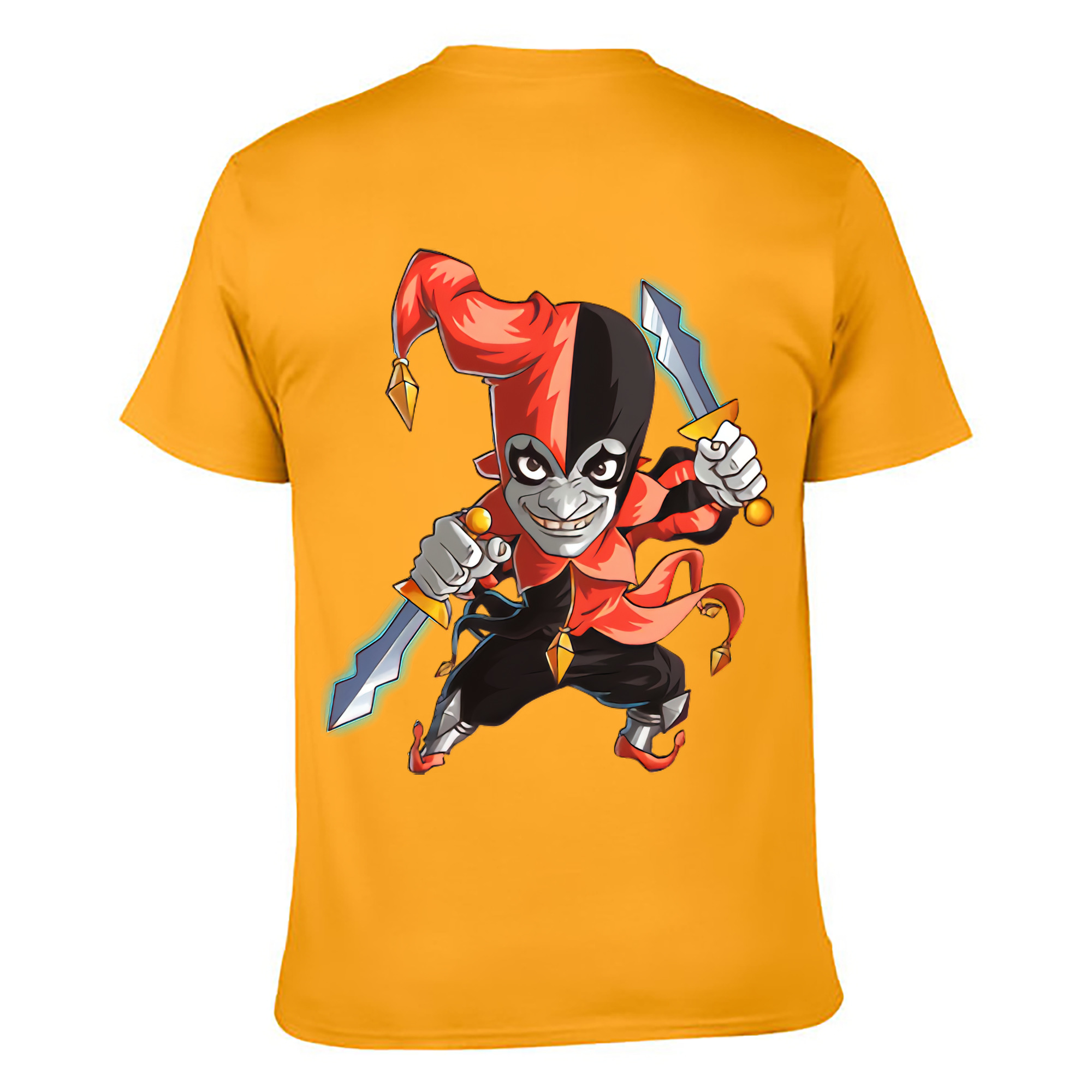 （画像用） リーグ・オブ・レジェンド League of Legends LOL 綿100％ メンズ半袖Tシャツ（バックプリント） 通気性