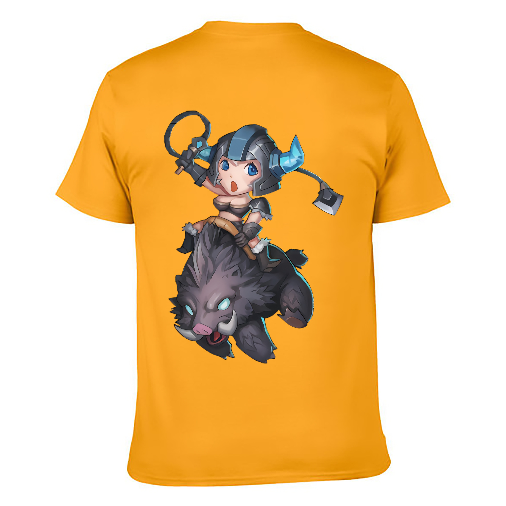 （画像用） リーグ・オブ・レジェンド League of Legends LOL 綿100％ メンズ半袖Tシャツ（バックプリント） 通気性