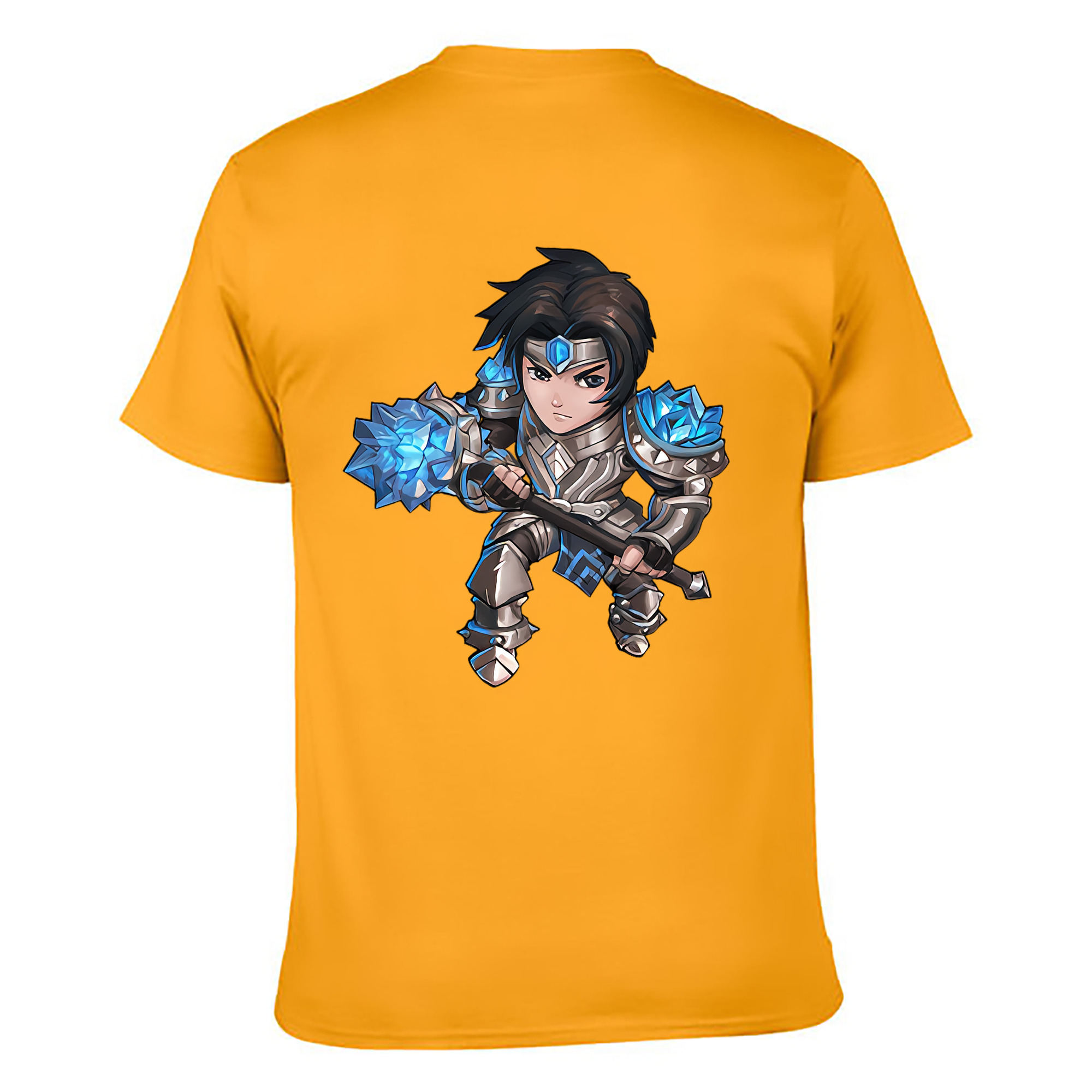 （画像用） リーグ・オブ・レジェンド League of Legends LOL 綿100％ メンズ半袖Tシャツ（バックプリント） 通気性
