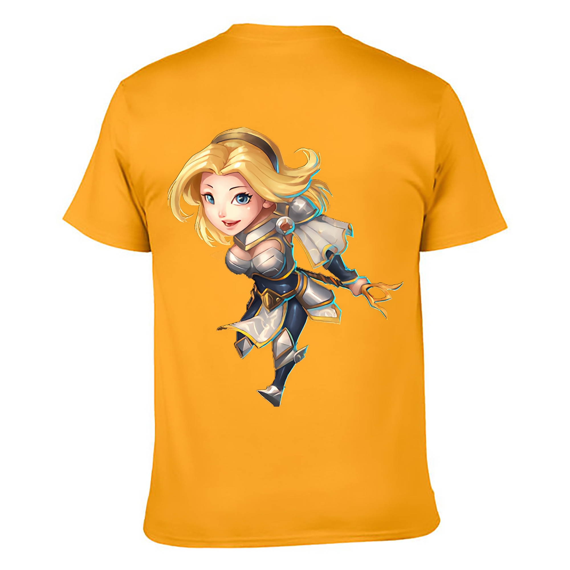 （画像用） リーグ・オブ・レジェンド League of Legends LOL 綿100％ メンズ半袖Tシャツ（バックプリント） 通気性