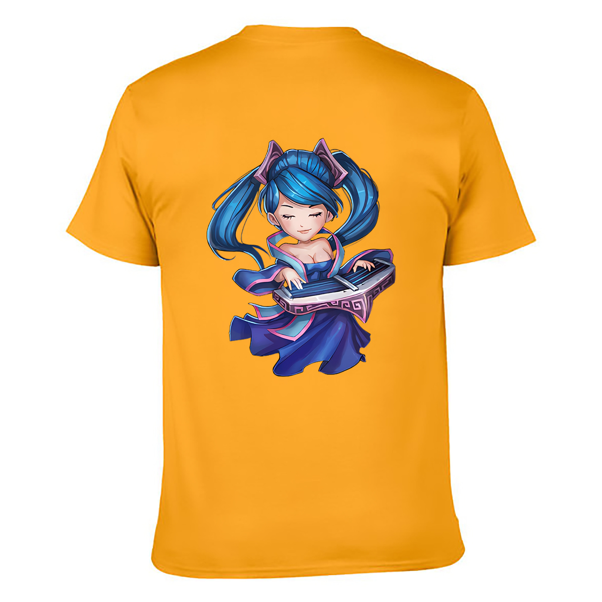 （画像用） リーグ・オブ・レジェンド League of Legends LOL 綿100％ メンズ半袖Tシャツ（バックプリント） 通気性