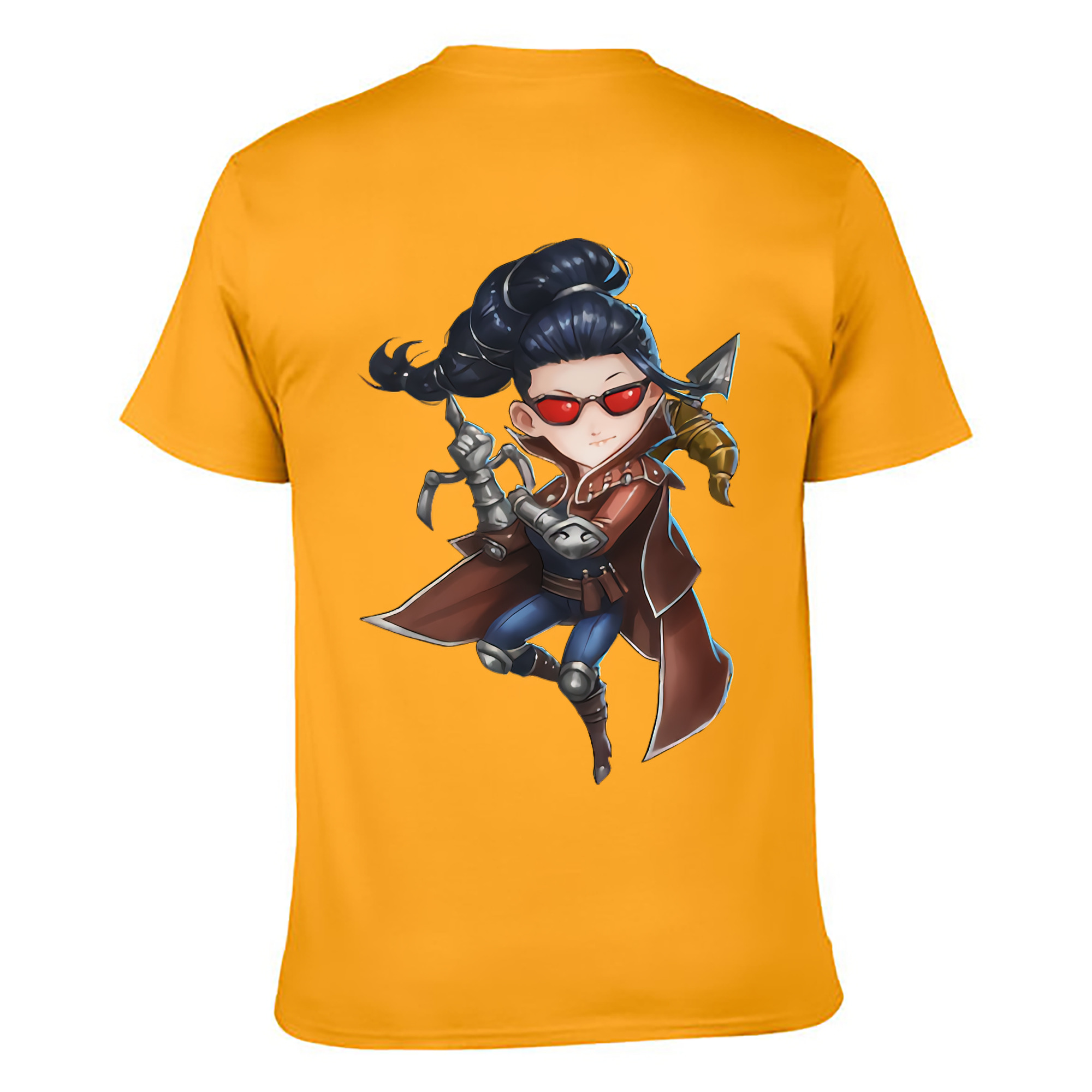（画像用） リーグ・オブ・レジェンド League of Legends LOL 綿100％ メンズ半袖Tシャツ（バックプリント） 通気性