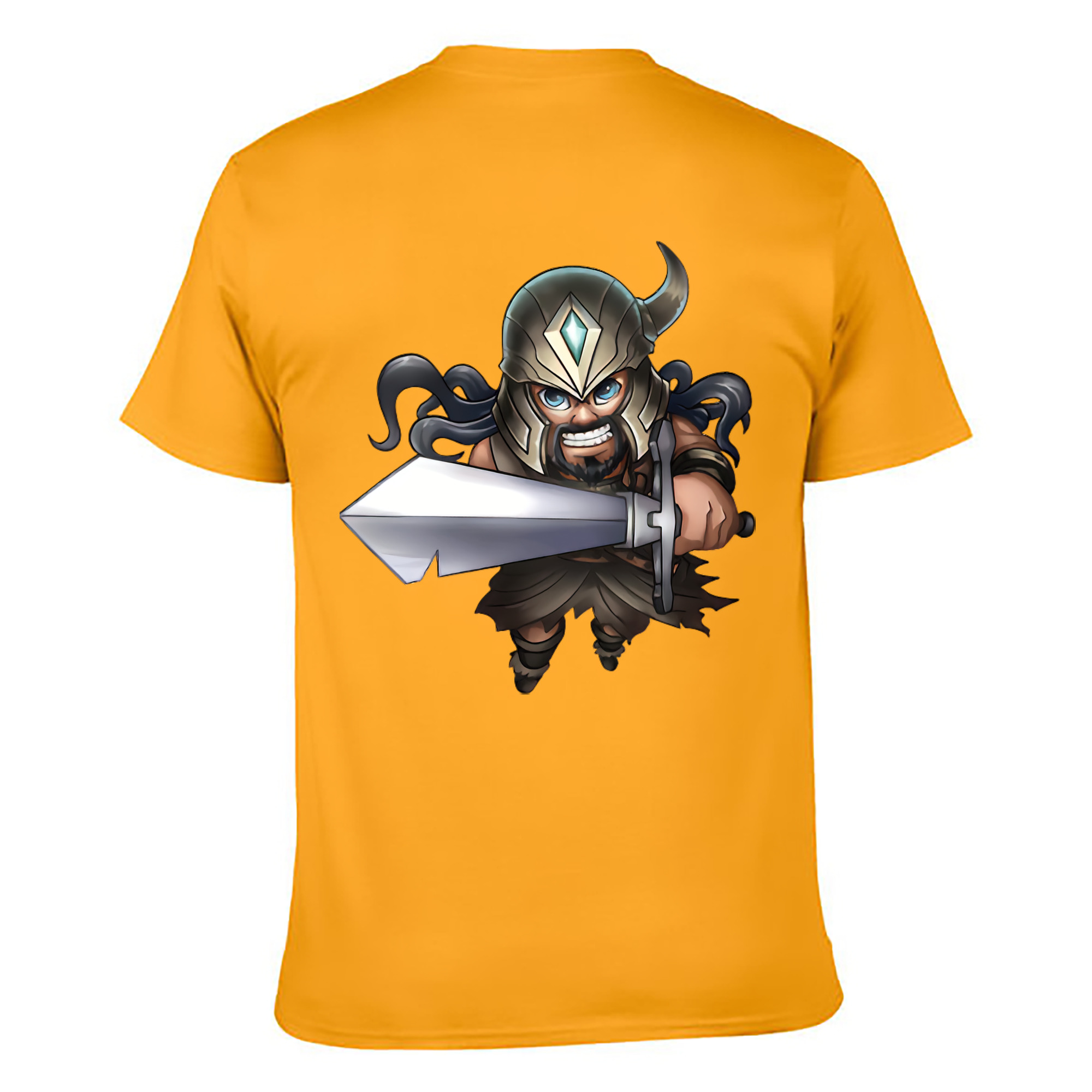 （画像用） リーグ・オブ・レジェンド League of Legends LOL 綿100％ メンズ半袖Tシャツ（バックプリント） 通気性