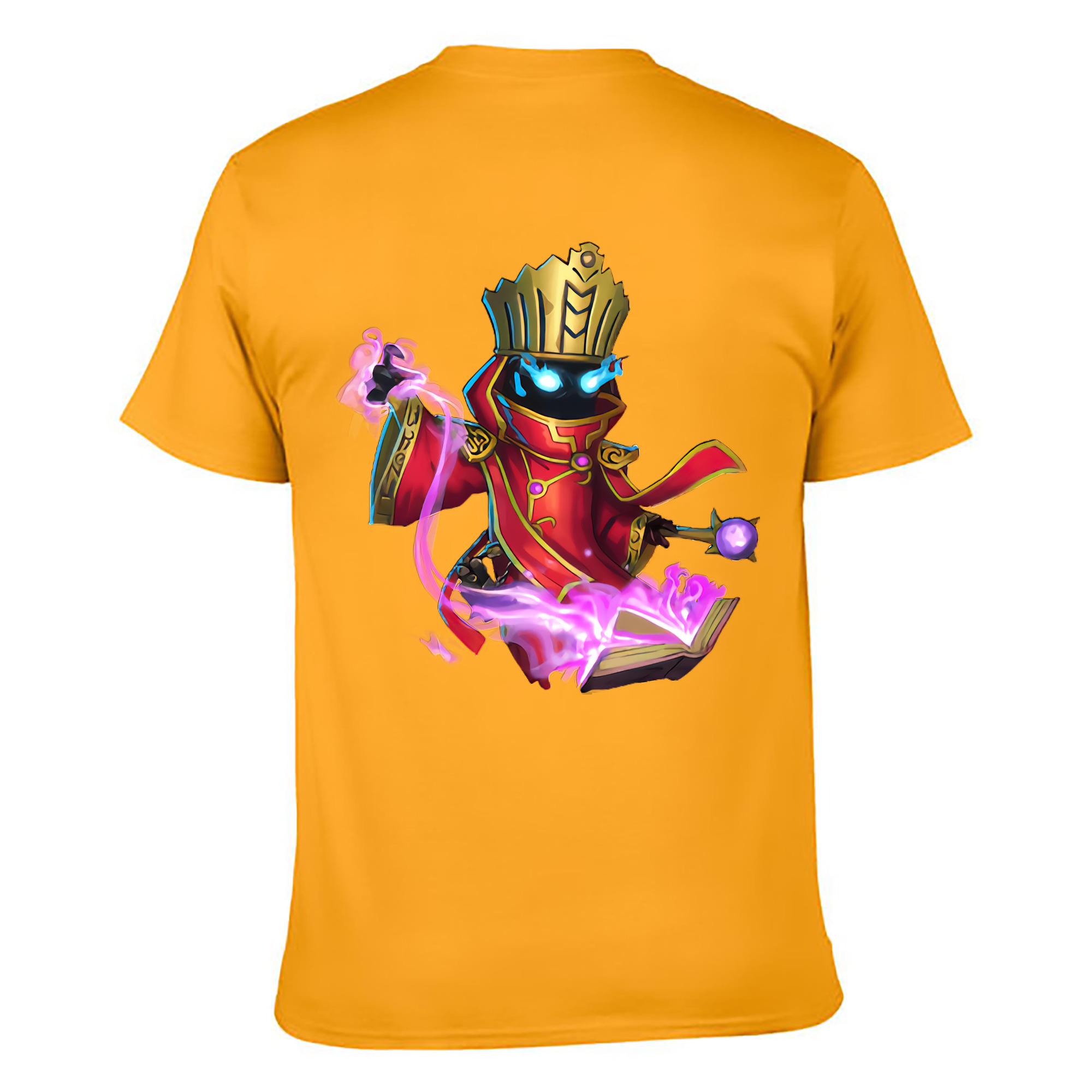 （画像用） リーグ・オブ・レジェンド League of Legends LOL 綿100％ メンズ半袖Tシャツ（バックプリント） 通気性
