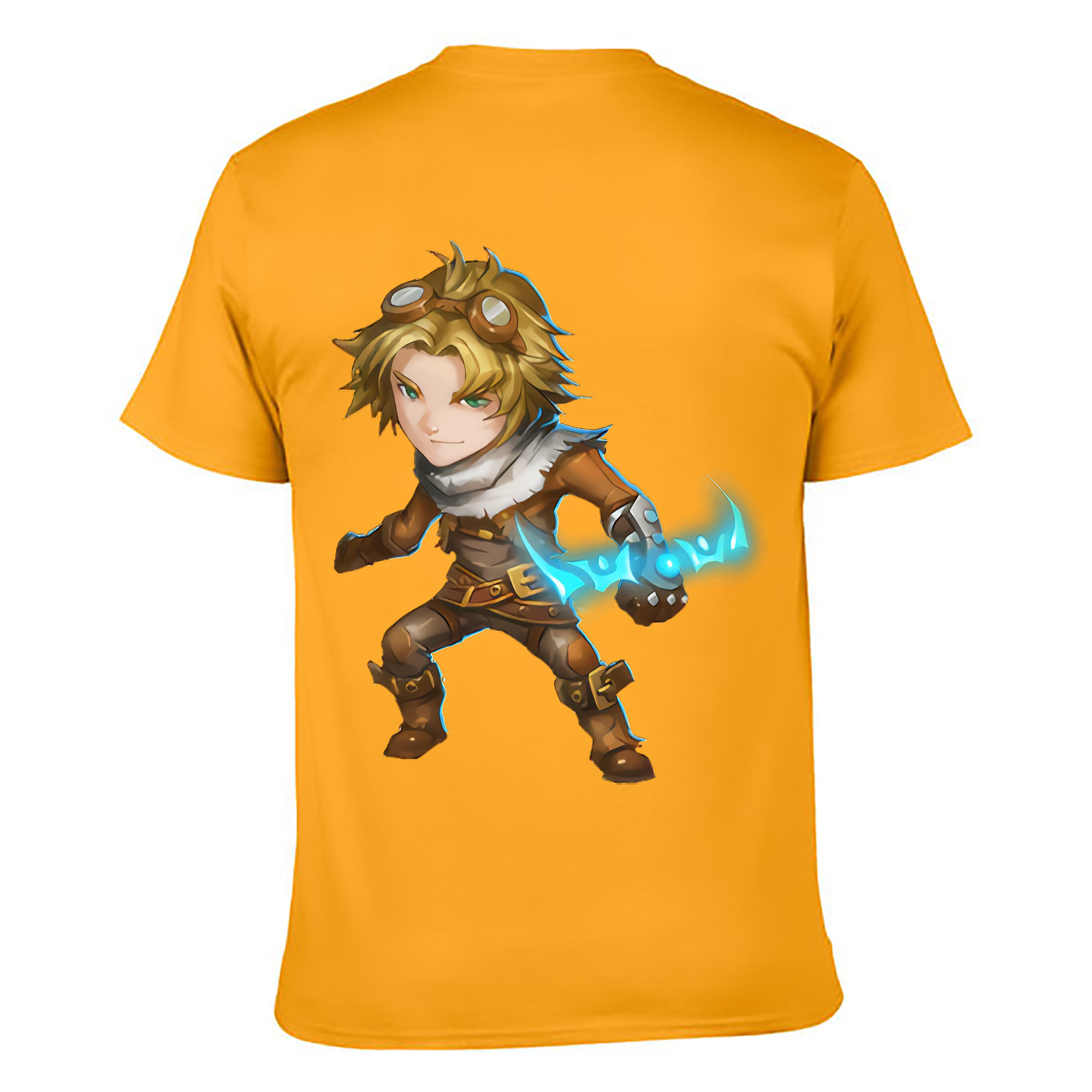 （画像用） リーグ・オブ・レジェンド League of Legends LOL 綿100％ メンズ半袖Tシャツ（バックプリント） 通気性