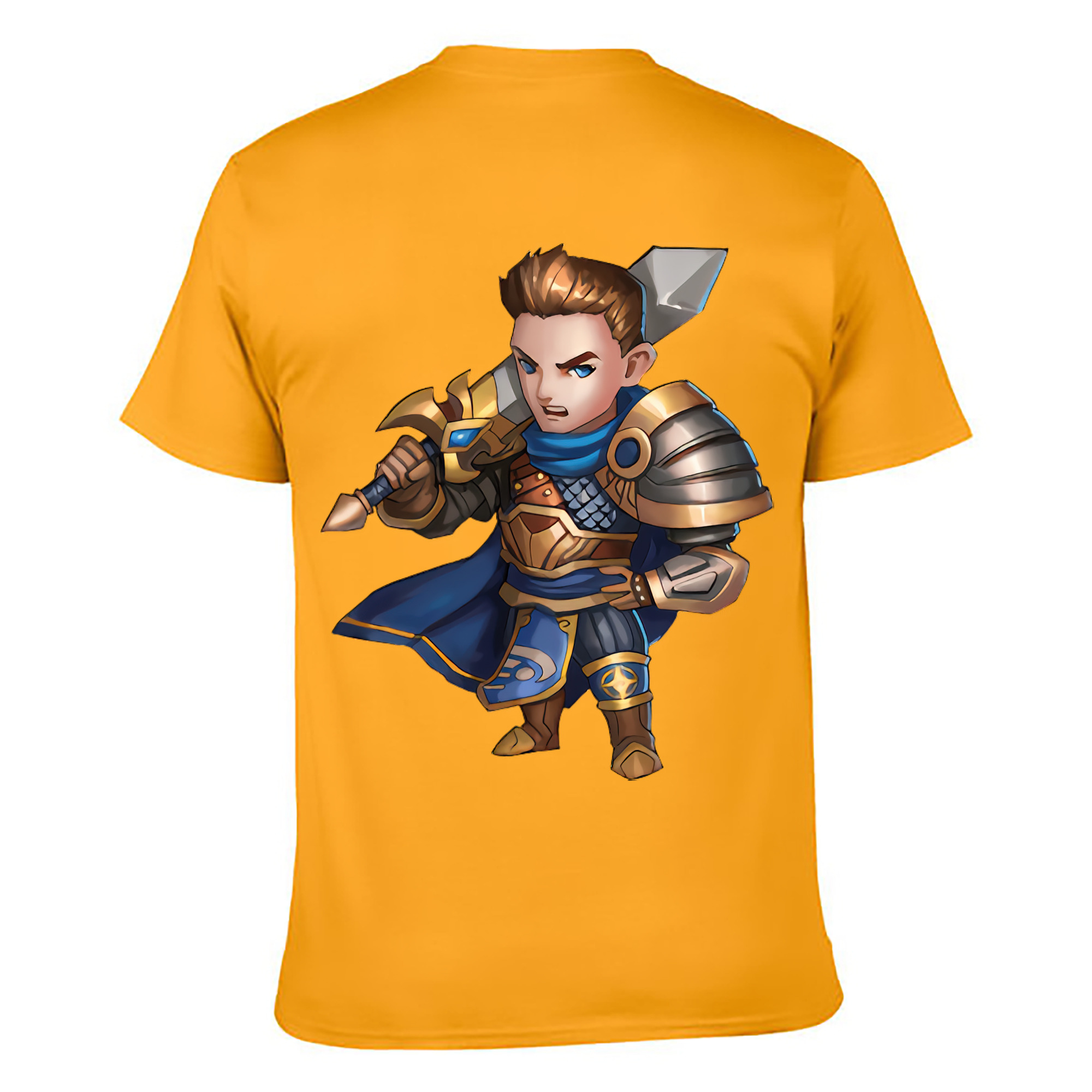 （画像用） リーグ・オブ・レジェンド League of Legends LOL 綿100％ メンズ半袖Tシャツ（バックプリント） 通気性
