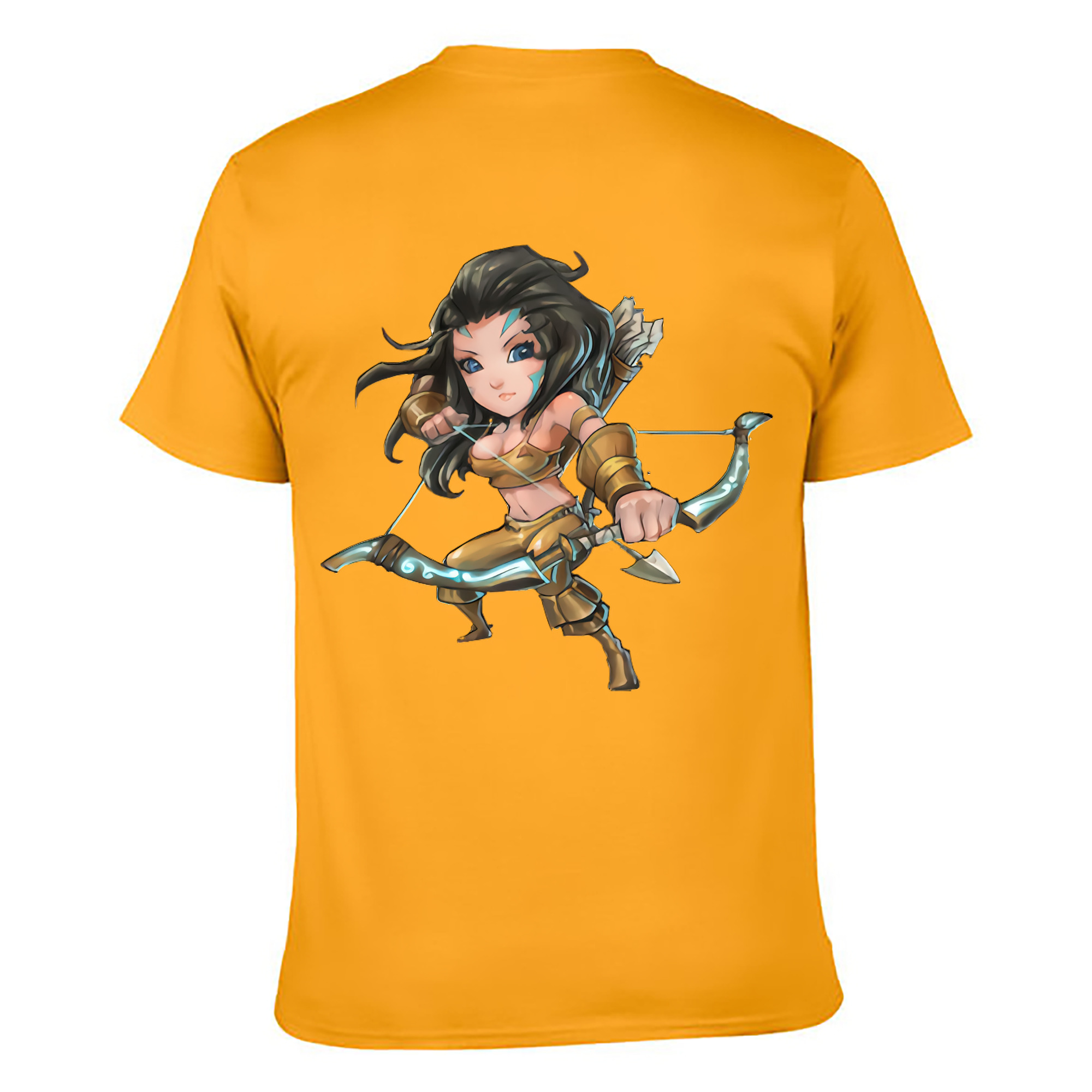 （画像用） リーグ・オブ・レジェンド League of Legends LOL 綿100％ メンズ半袖Tシャツ（バックプリント） 通気性