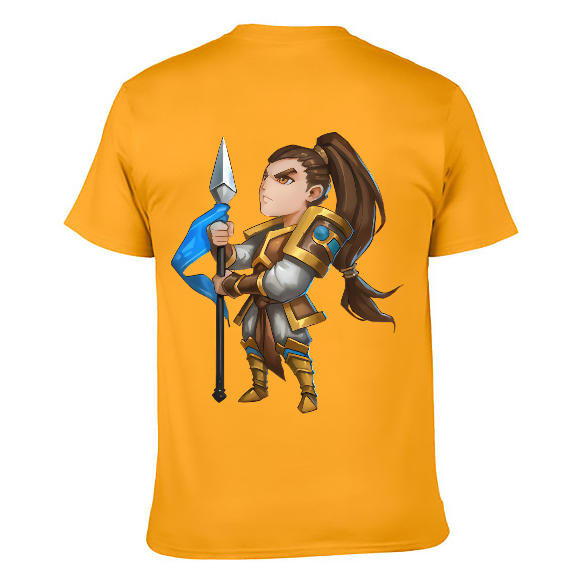 （画像用） リーグ・オブ・レジェンド League of Legends LOL 綿100％ メンズ半袖Tシャツ（バックプリント） 通気性