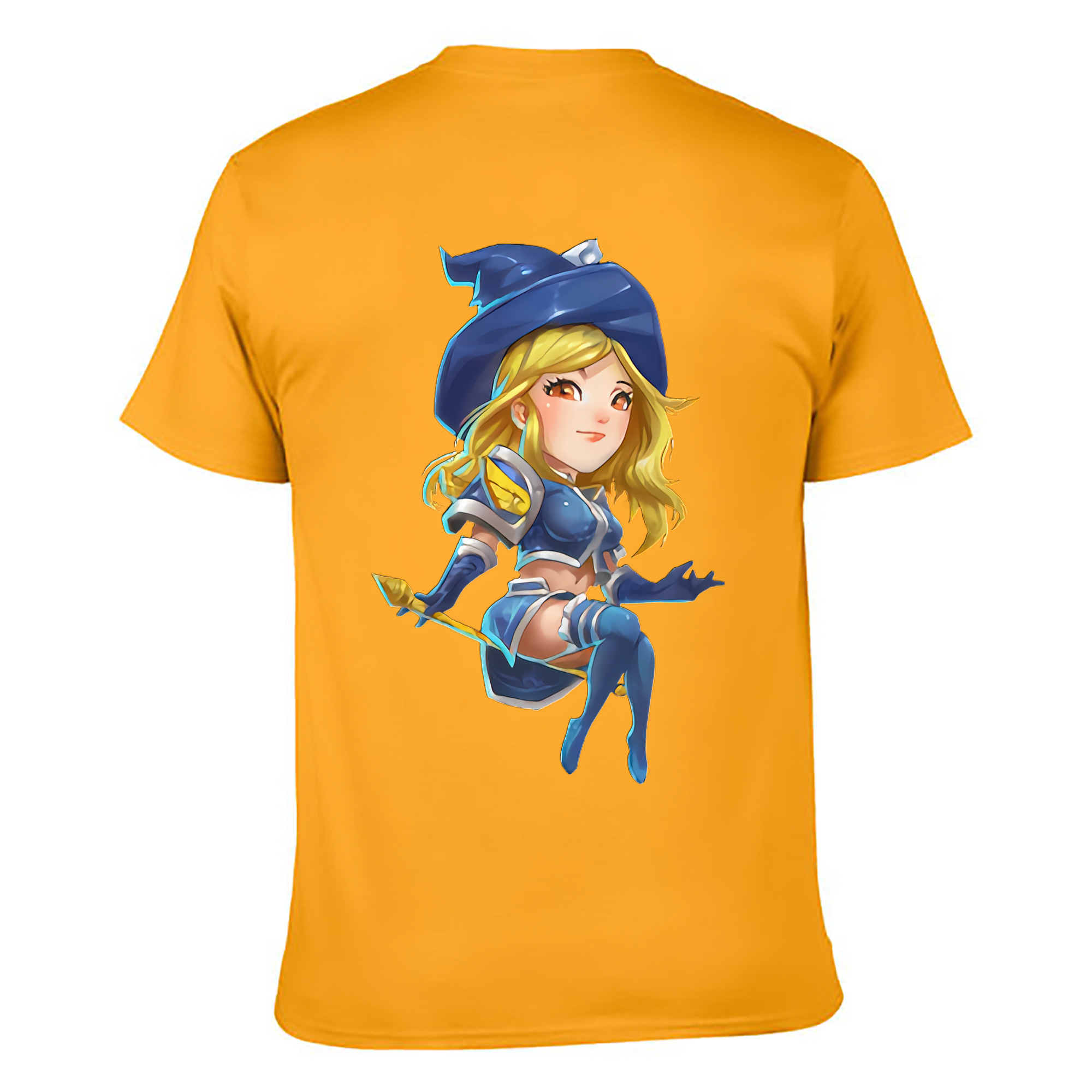 （画像用） リーグ・オブ・レジェンド League of Legends LOL 綿100％ メンズ半袖Tシャツ（バックプリント） 通気性