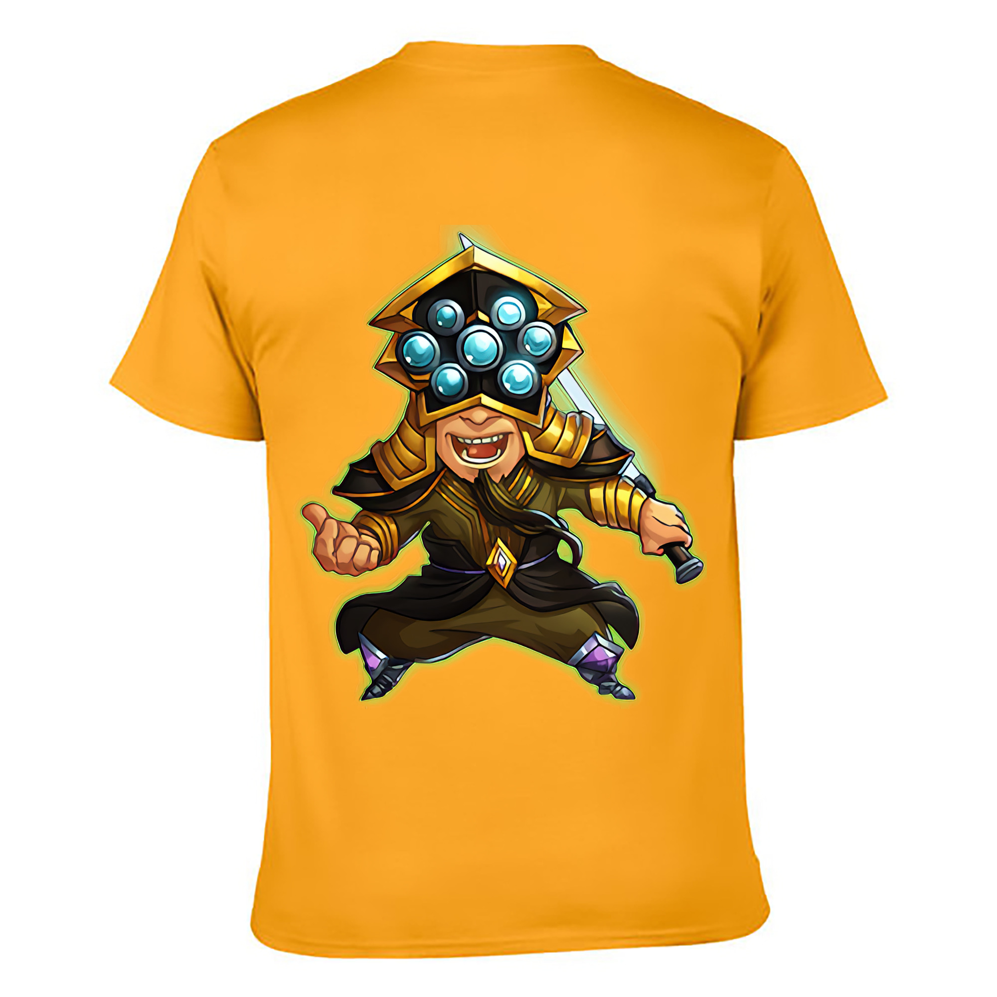 （画像用） リーグ・オブ・レジェンド League of Legends LOL 綿100％ メンズ半袖Tシャツ（バックプリント） 通気性