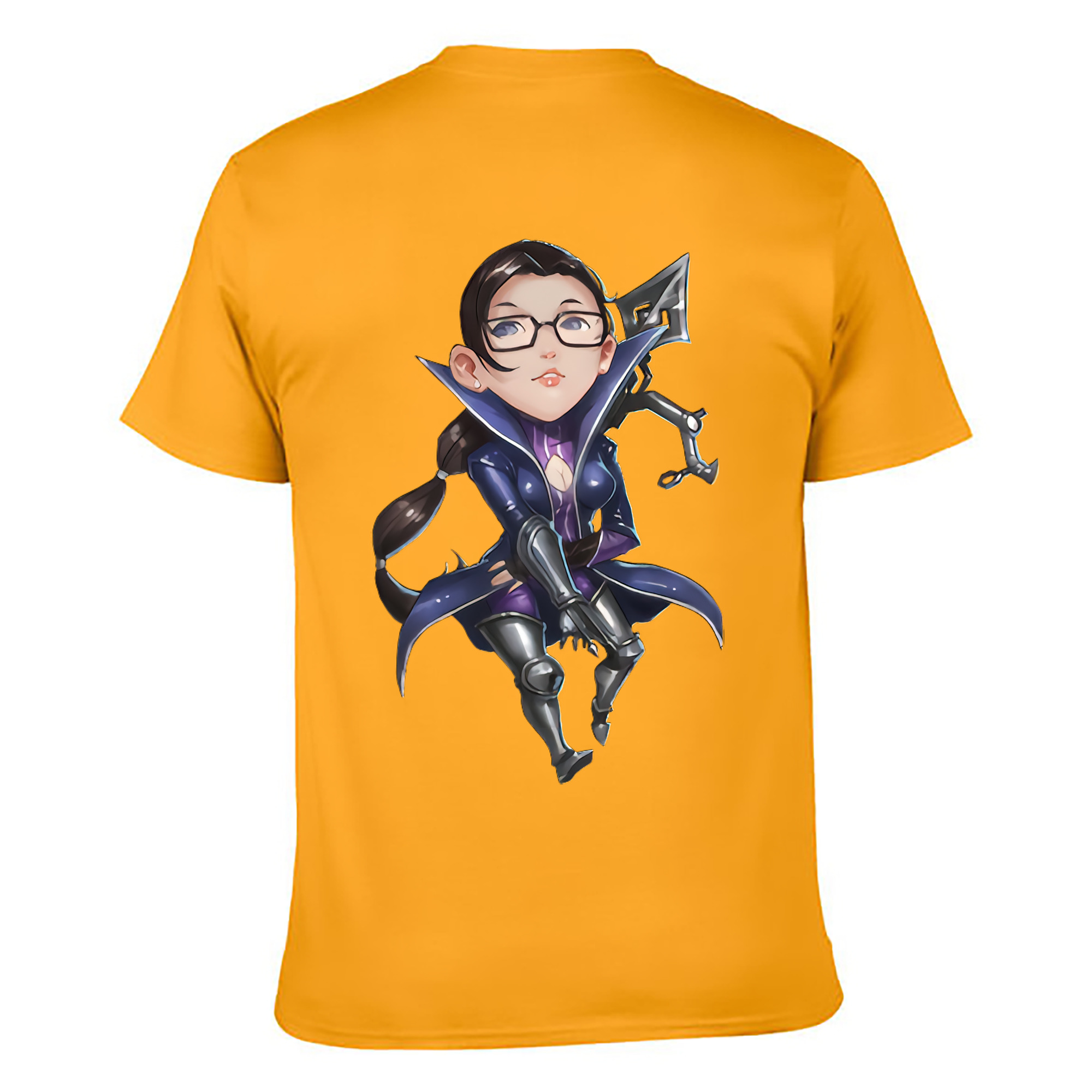 （画像用） リーグ・オブ・レジェンド League of Legends LOL 綿100％ メンズ半袖Tシャツ（バックプリント） 通気性