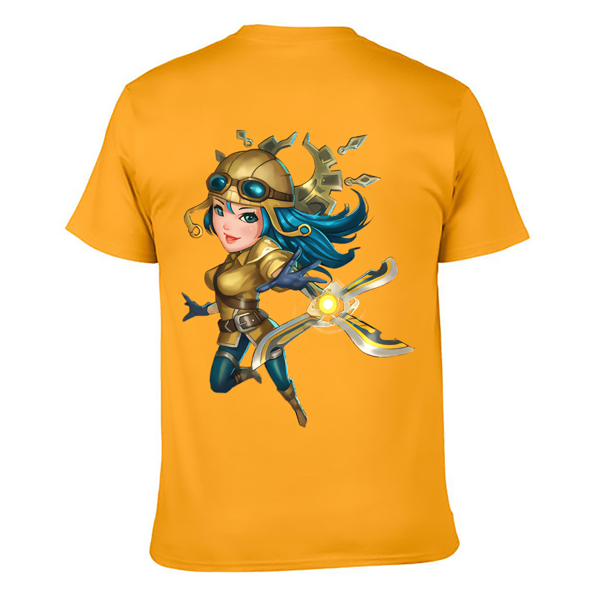 （画像用） リーグ・オブ・レジェンド League of Legends LOL 綿100％ メンズ半袖Tシャツ（バックプリント） 通気性