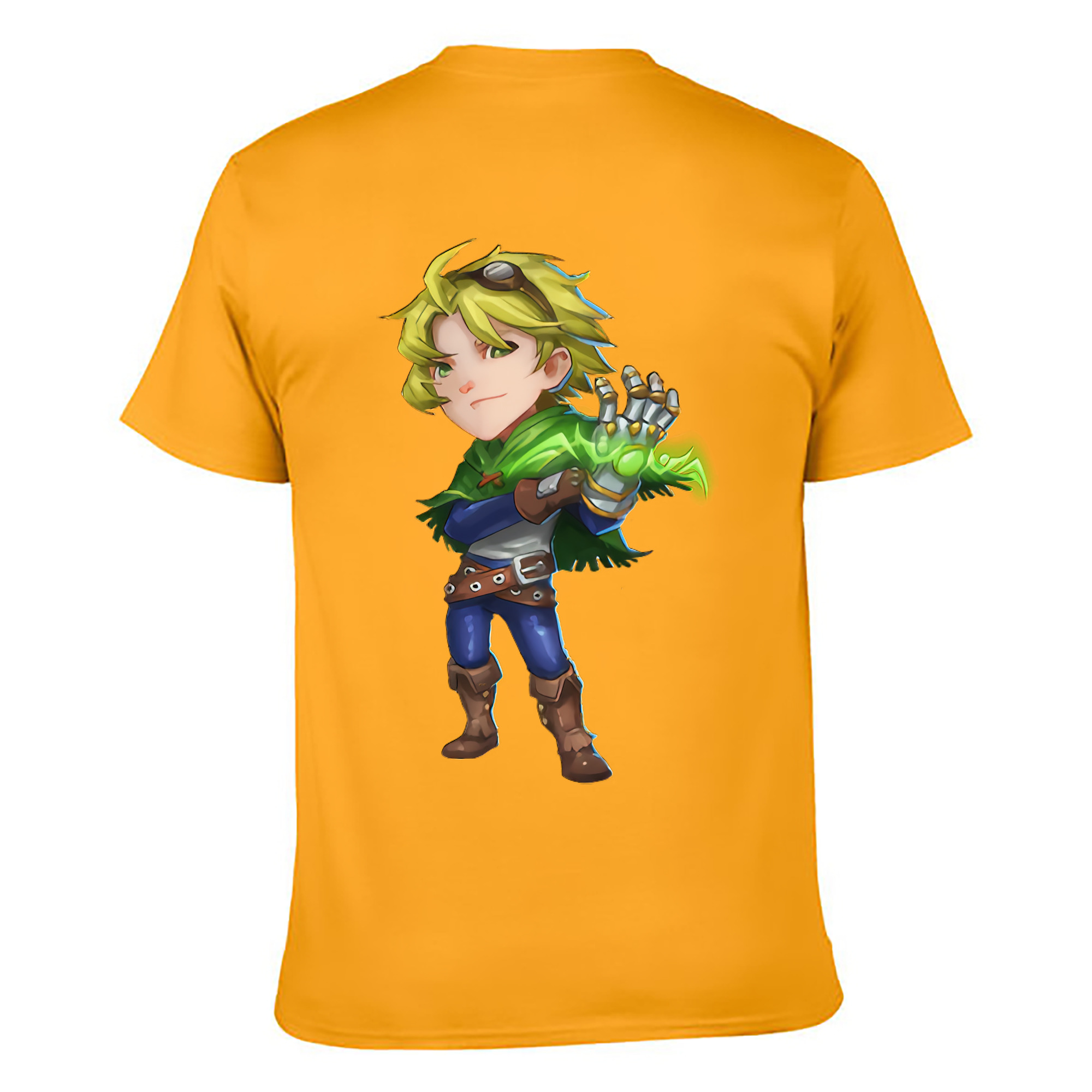 （画像用） リーグ・オブ・レジェンド League of Legends LOL 綿100％ メンズ半袖Tシャツ（バックプリント） 通気性