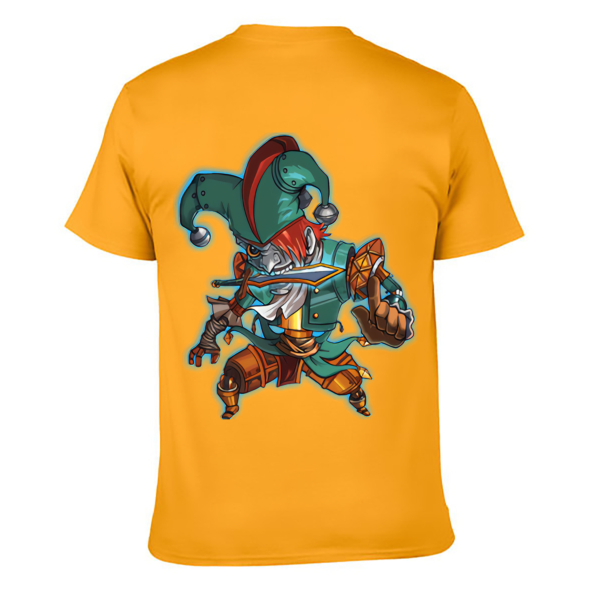 （画像用） リーグ・オブ・レジェンド League of Legends LOL 綿100％ メンズ半袖Tシャツ（バックプリント） 通気性