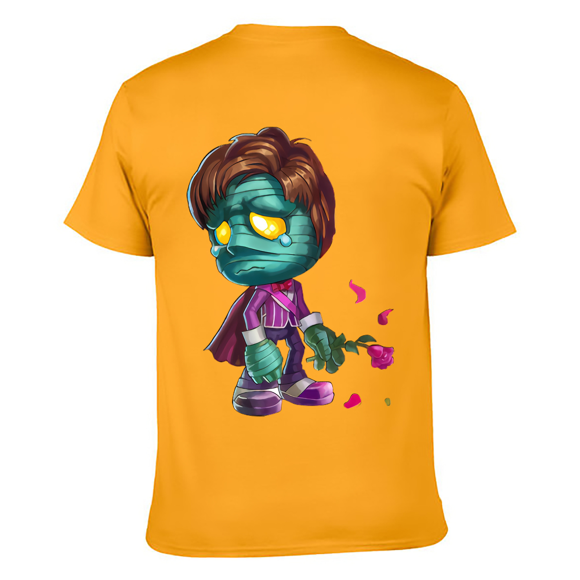 （画像用） リーグ・オブ・レジェンド League of Legends LOL 綿100％ メンズ半袖Tシャツ（バックプリント） 通気性