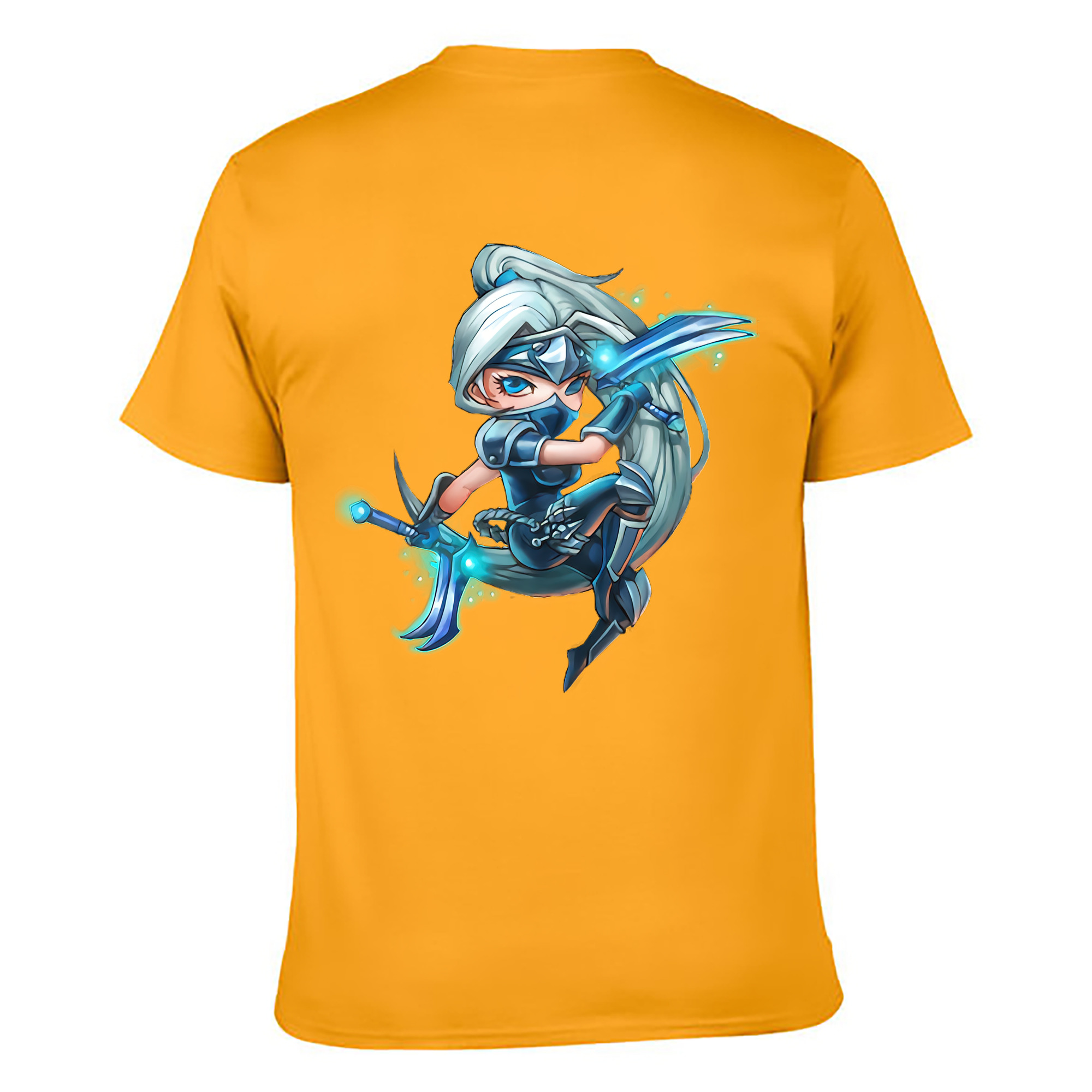 （画像用） リーグ・オブ・レジェンド League of Legends LOL 綿100％ メンズ半袖Tシャツ（バックプリント） 通気性