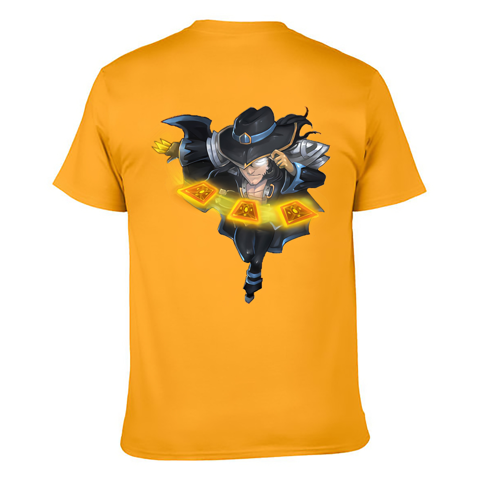 （画像用） リーグ・オブ・レジェンド League of Legends LOL 綿100％ メンズ半袖Tシャツ（バックプリント） 通気性