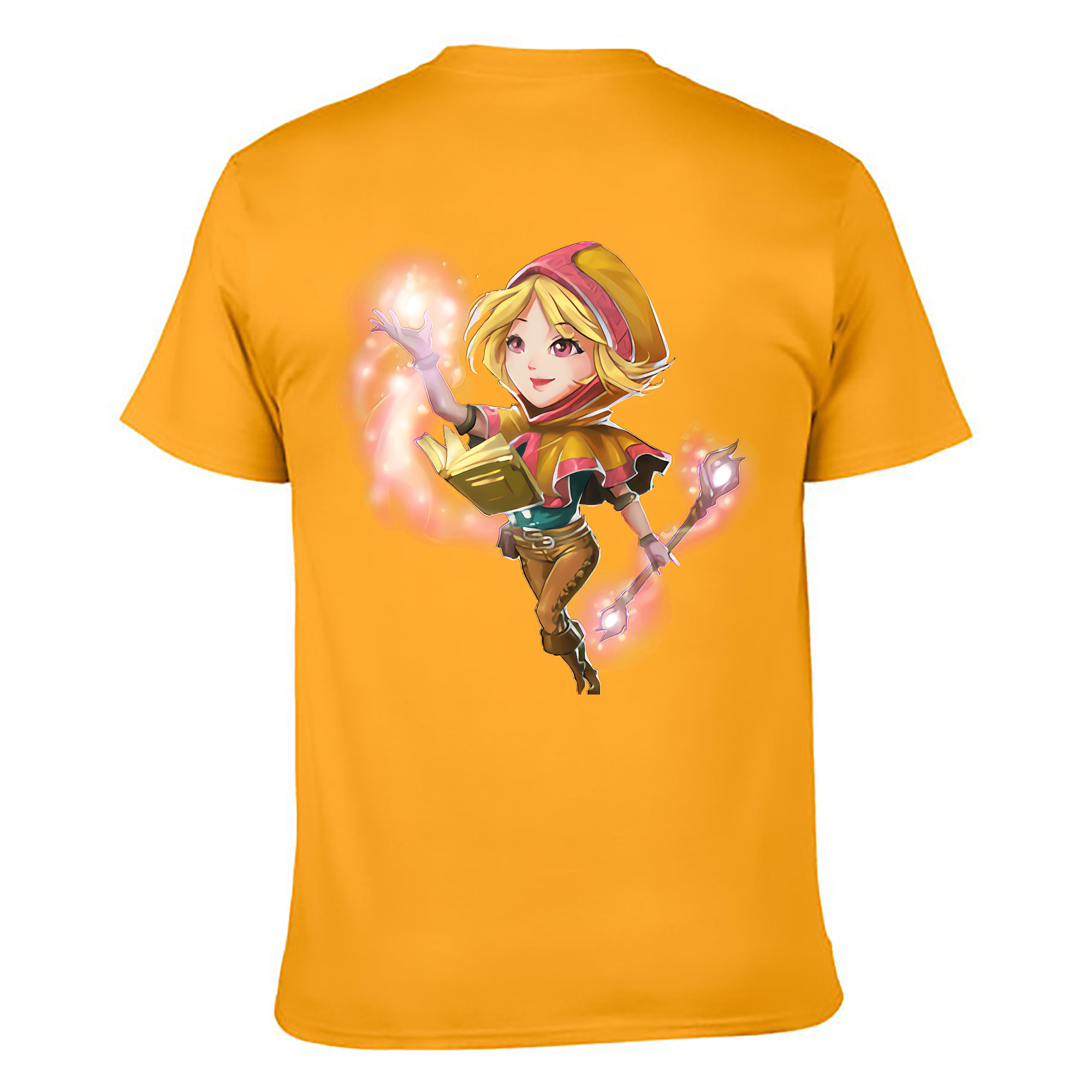 （画像用） リーグ・オブ・レジェンド League of Legends LOL 綿100％ メンズ半袖Tシャツ（バックプリント） 通気性