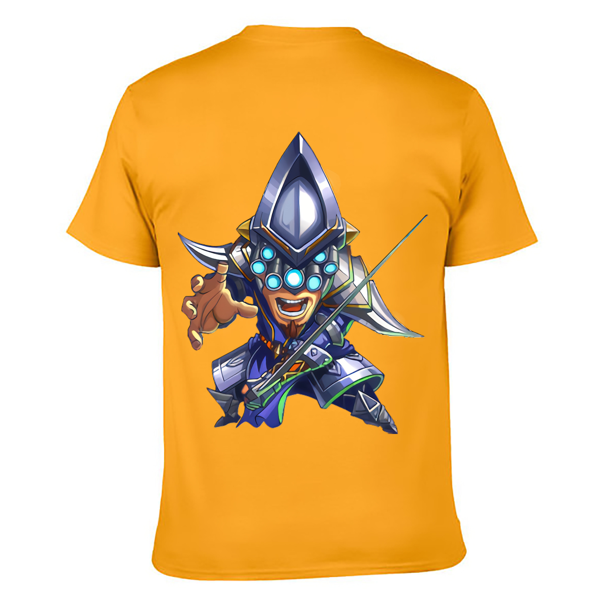（画像用） リーグ・オブ・レジェンド League of Legends LOL 綿100％ メンズ半袖Tシャツ（バックプリント） 通気性