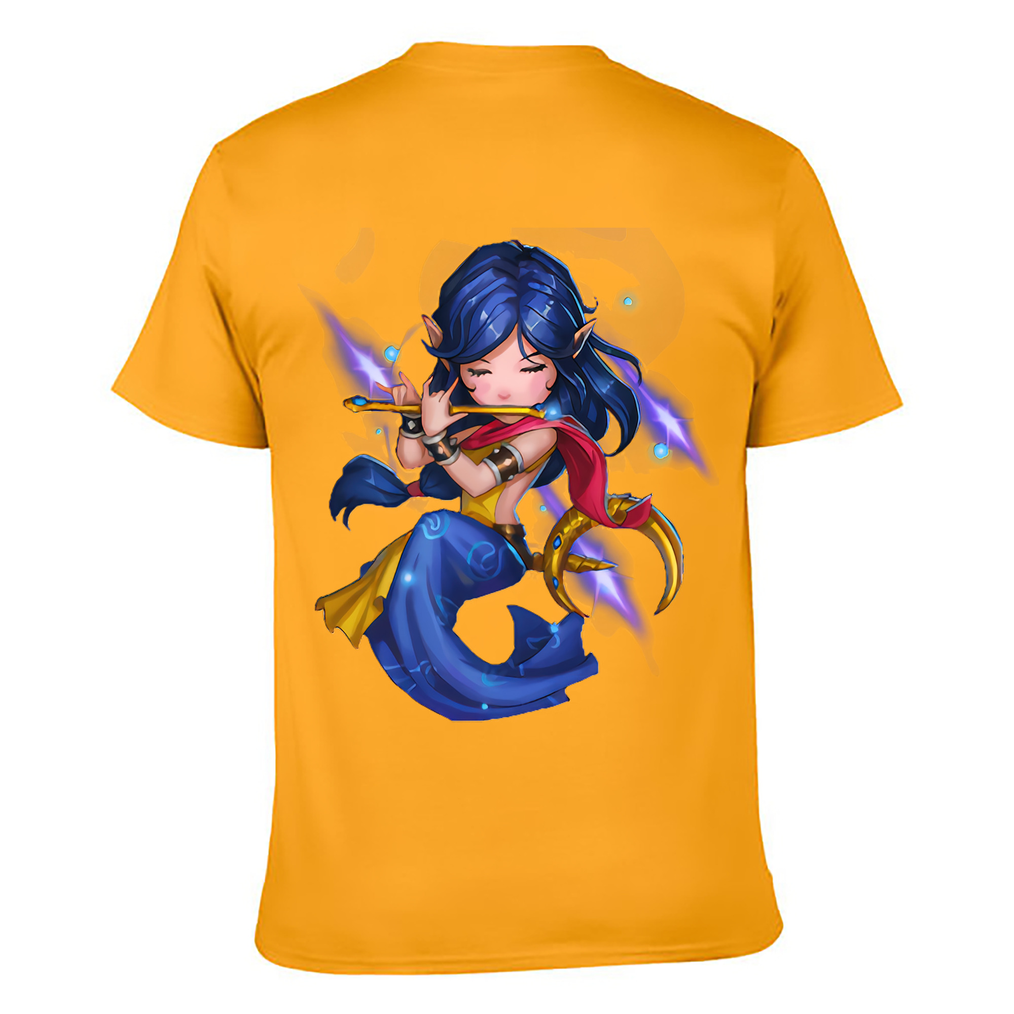 （画像用） リーグ・オブ・レジェンド League of Legends LOL 綿100％ メンズ半袖Tシャツ（バックプリント） 通気性
