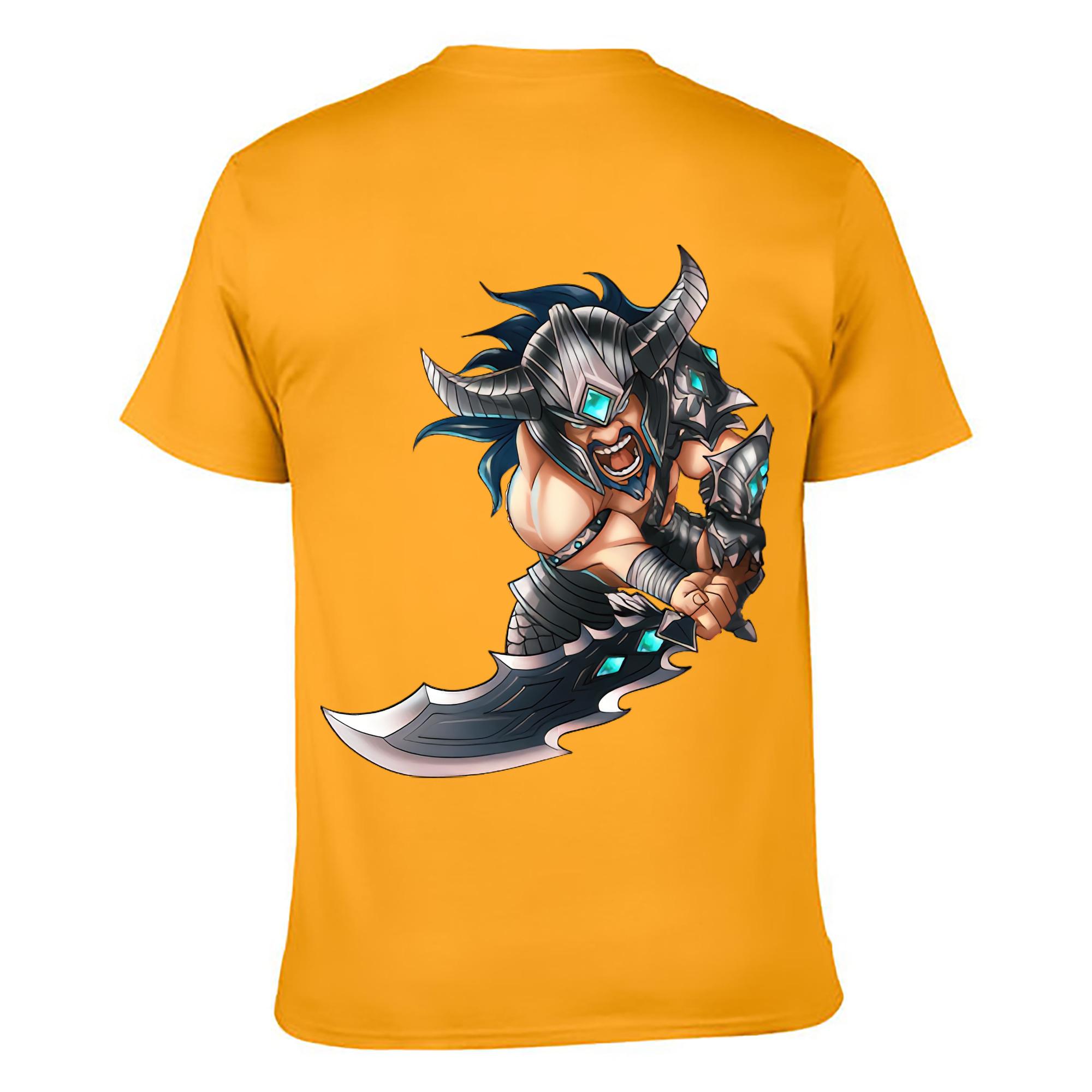 （画像用） リーグ・オブ・レジェンド League of Legends LOL 綿100％ メンズ半袖Tシャツ（バックプリント） 通気性