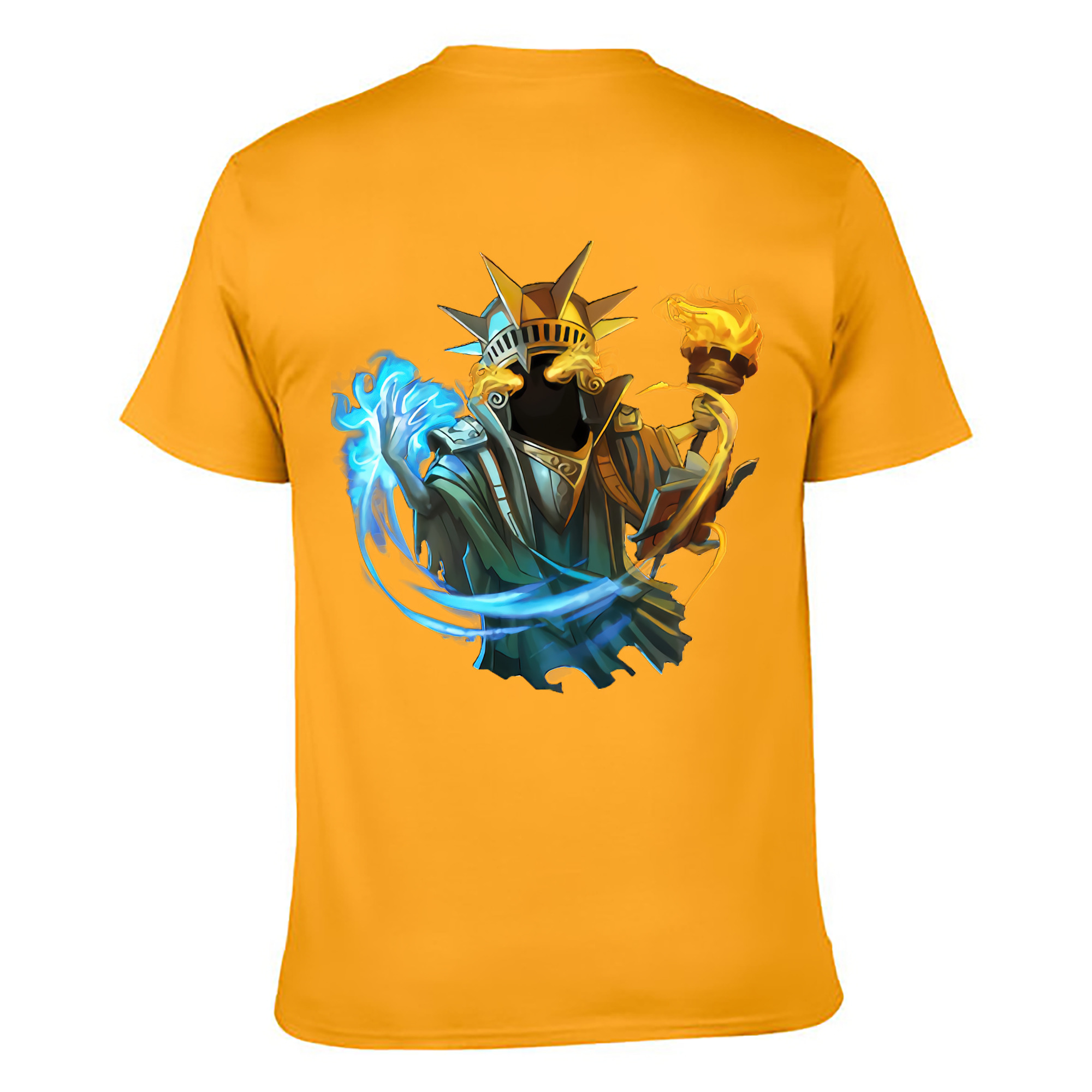 （画像用） リーグ・オブ・レジェンド League of Legends LOL 綿100％ メンズ半袖Tシャツ（バックプリント） 通気性