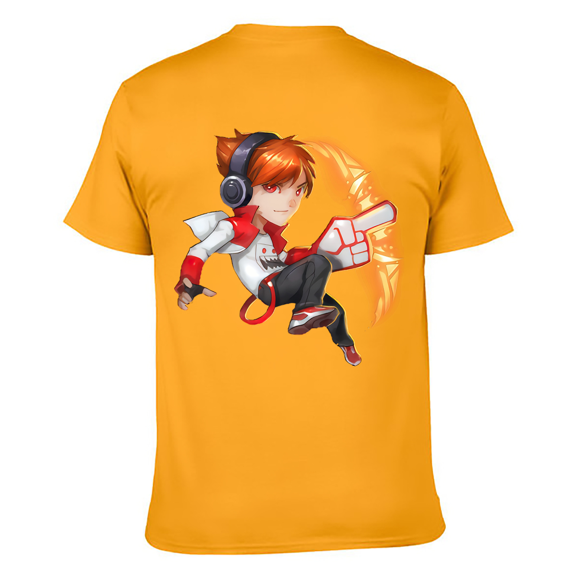 （画像用） リーグ・オブ・レジェンド League of Legends LOL 綿100％ メンズ半袖Tシャツ（バックプリント） 通気性