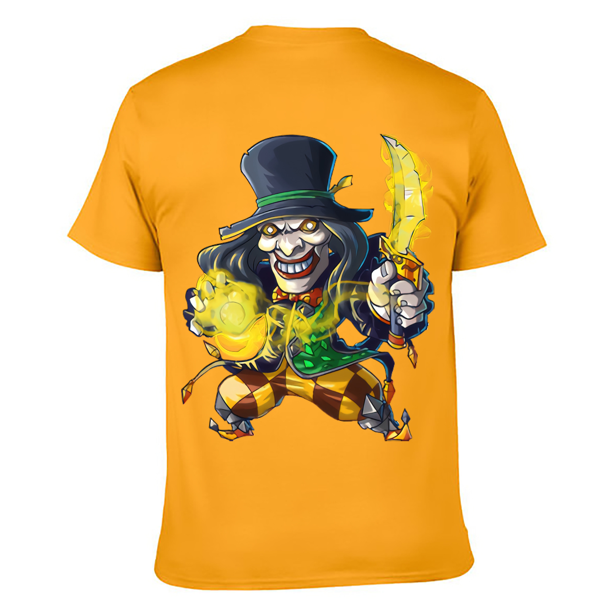 （画像用） リーグ・オブ・レジェンド League of Legends LOL 綿100％ メンズ半袖Tシャツ（バックプリント） 通気性