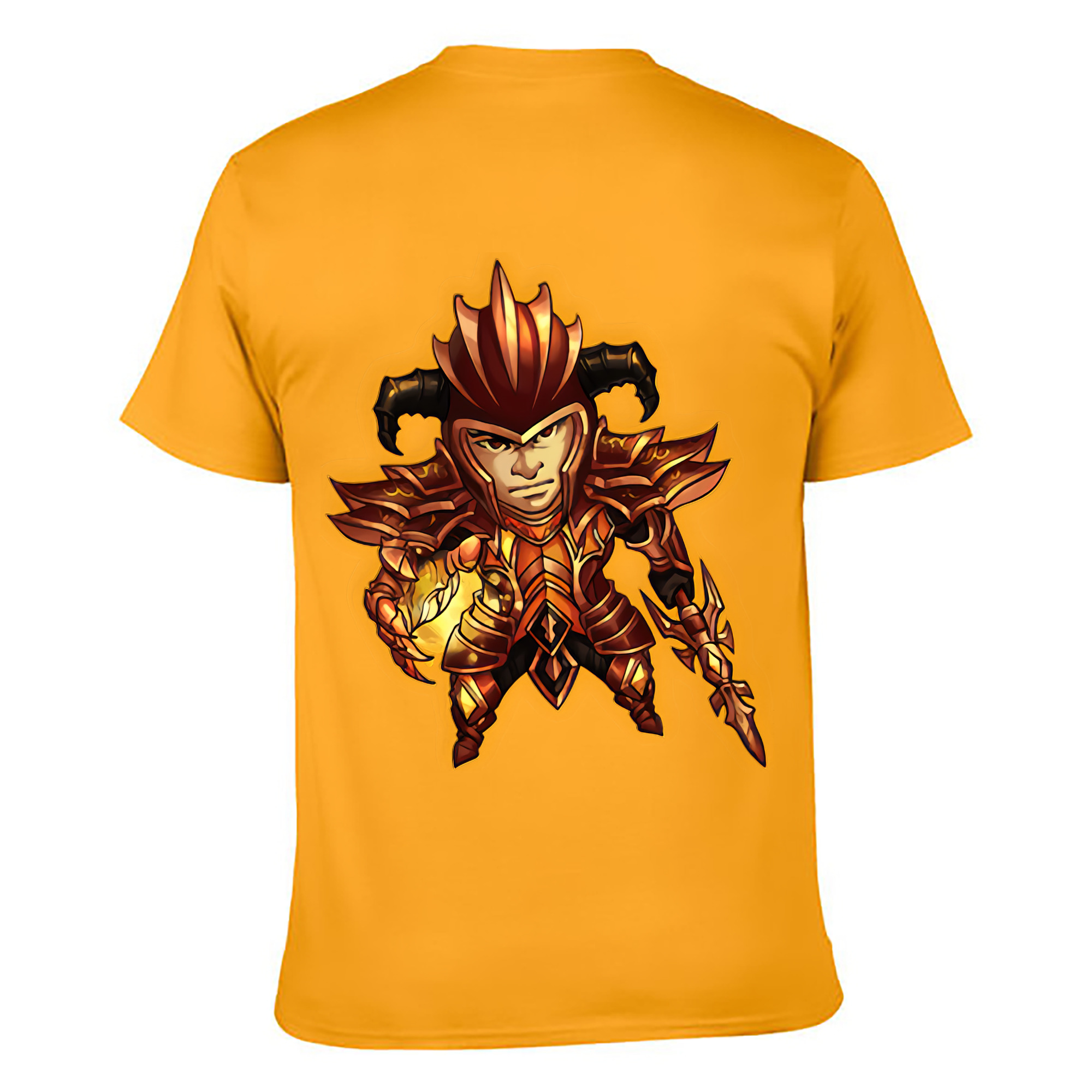 （画像用） リーグ・オブ・レジェンド League of Legends LOL 綿100％ メンズ半袖Tシャツ（バックプリント） 通気性