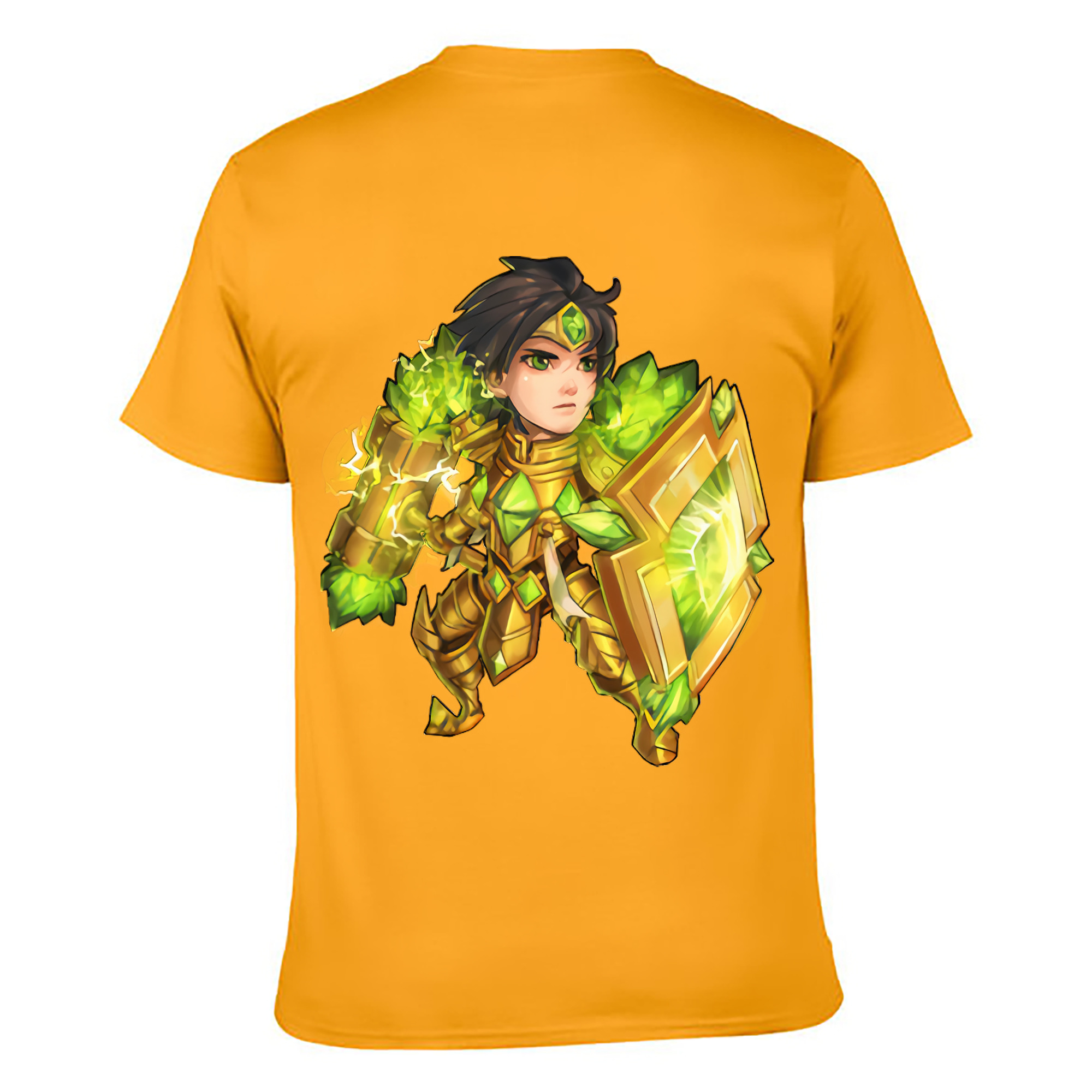 （画像用） リーグ・オブ・レジェンド League of Legends LOL 綿100％ メンズ半袖Tシャツ（バックプリント） 通気性