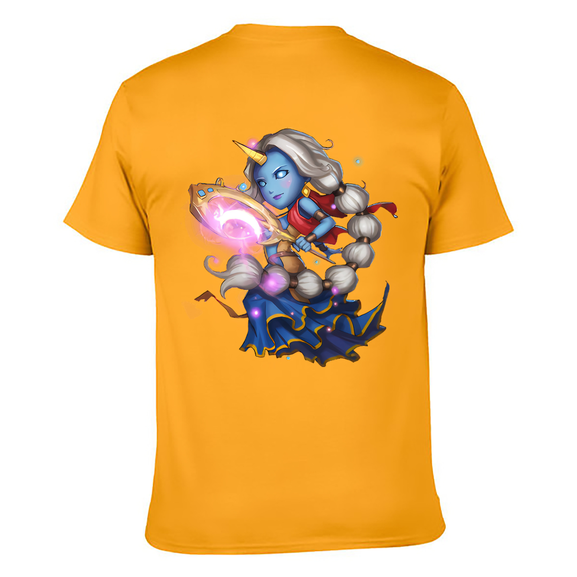 （画像用） リーグ・オブ・レジェンド League of Legends LOL 綿100％ メンズ半袖Tシャツ（バックプリント） 通気性