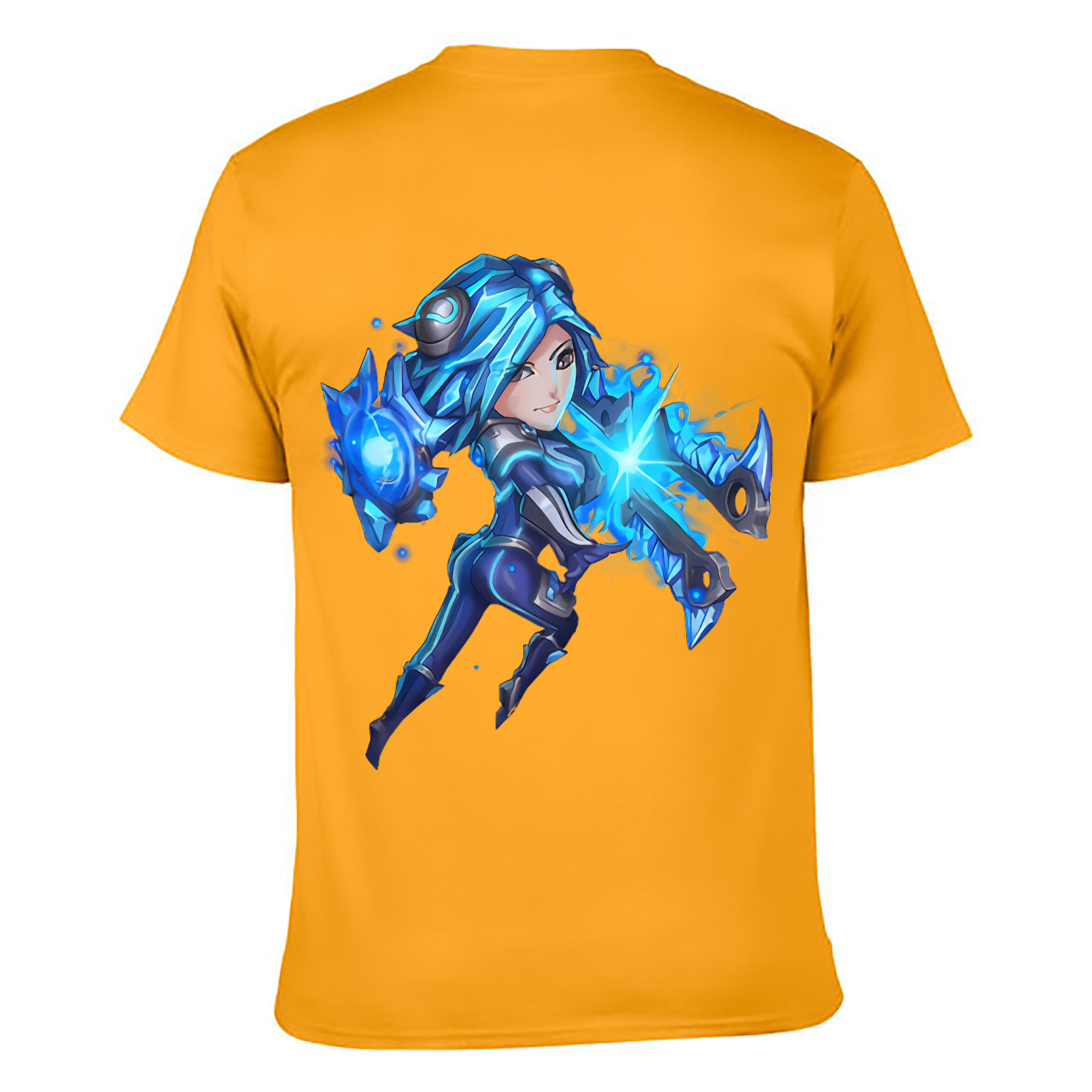 （画像用） リーグ・オブ・レジェンド League of Legends LOL 綿100％ メンズ半袖Tシャツ（バックプリント） 通気性