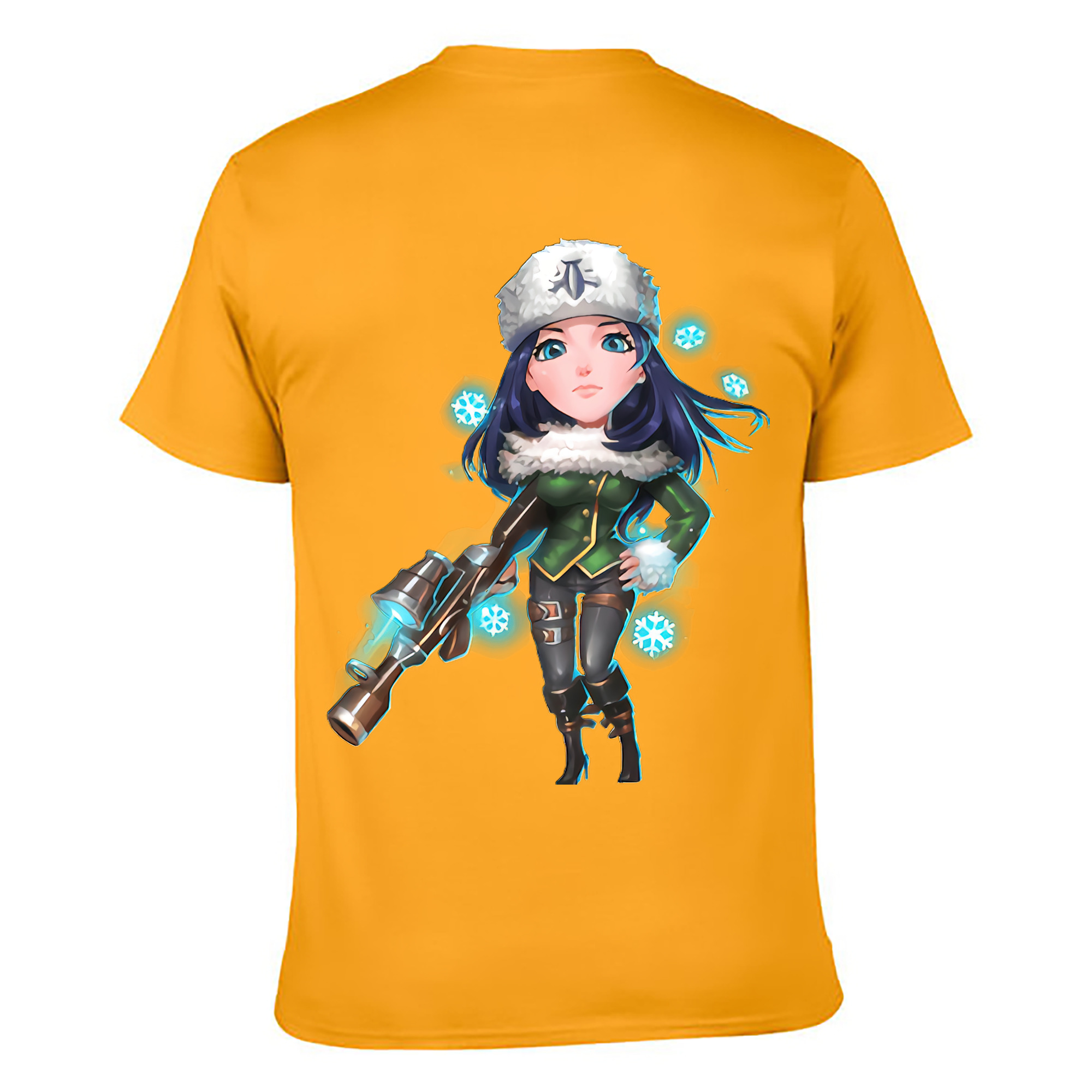 （画像用） リーグ・オブ・レジェンド League of Legends LOL 綿100％ メンズ半袖Tシャツ（バックプリント） 通気性