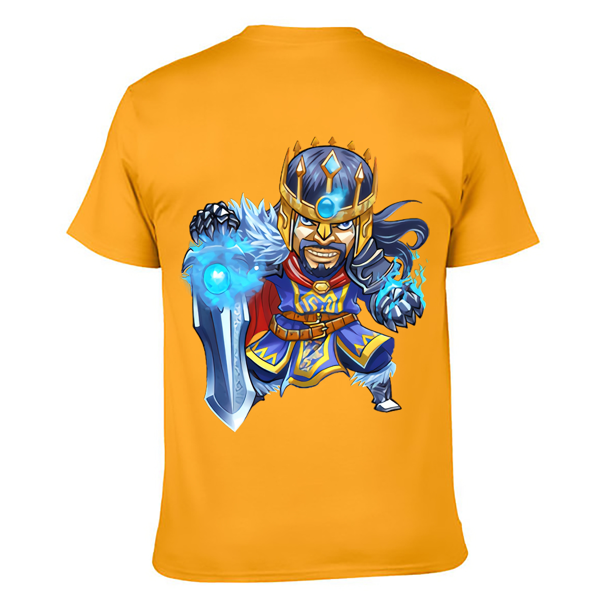 （画像用） リーグ・オブ・レジェンド League of Legends LOL 綿100％ メンズ半袖Tシャツ（バックプリント） 通気性