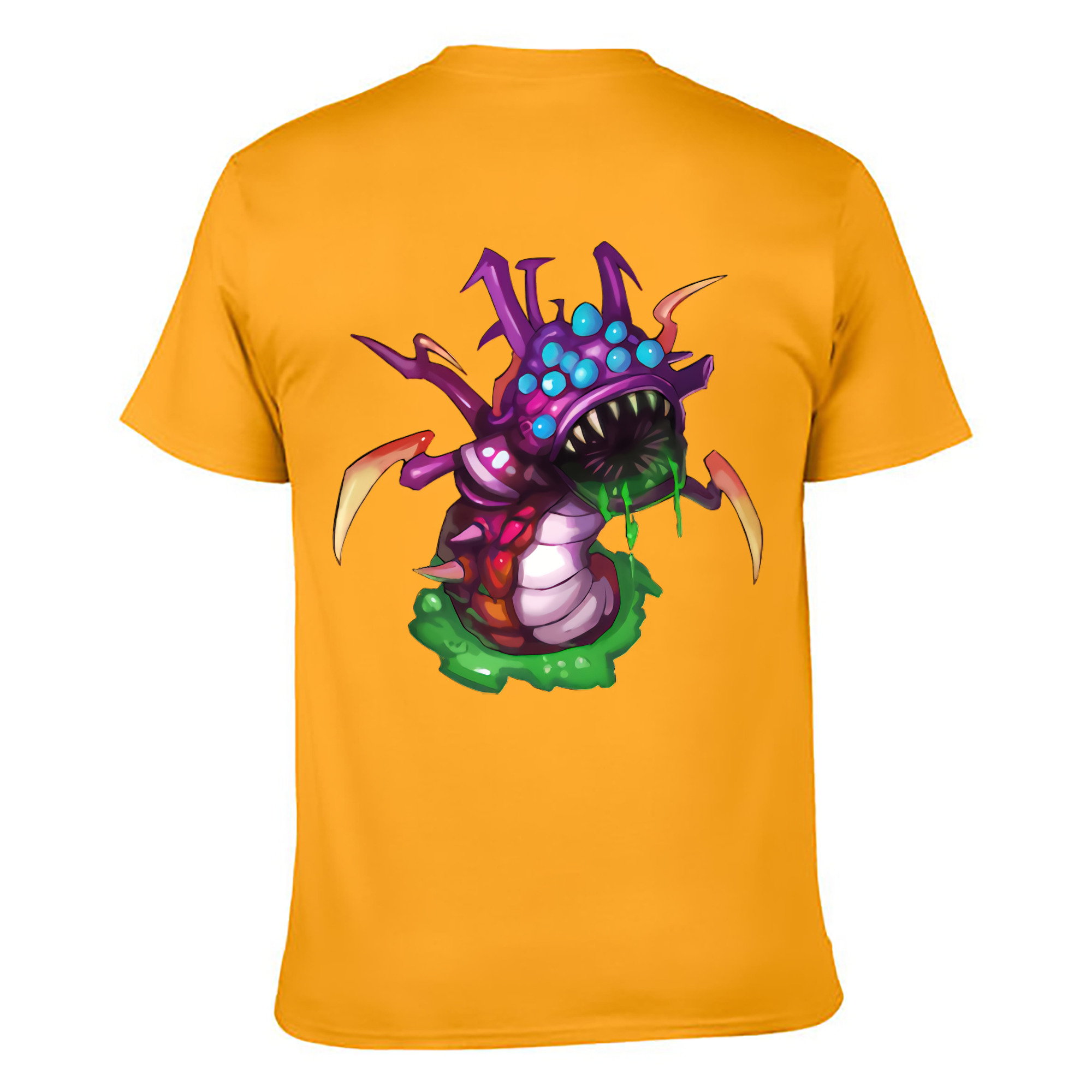 （画像用） リーグ・オブ・レジェンド League of Legends LOL 綿100％ メンズ半袖Tシャツ（バックプリント） 通気性