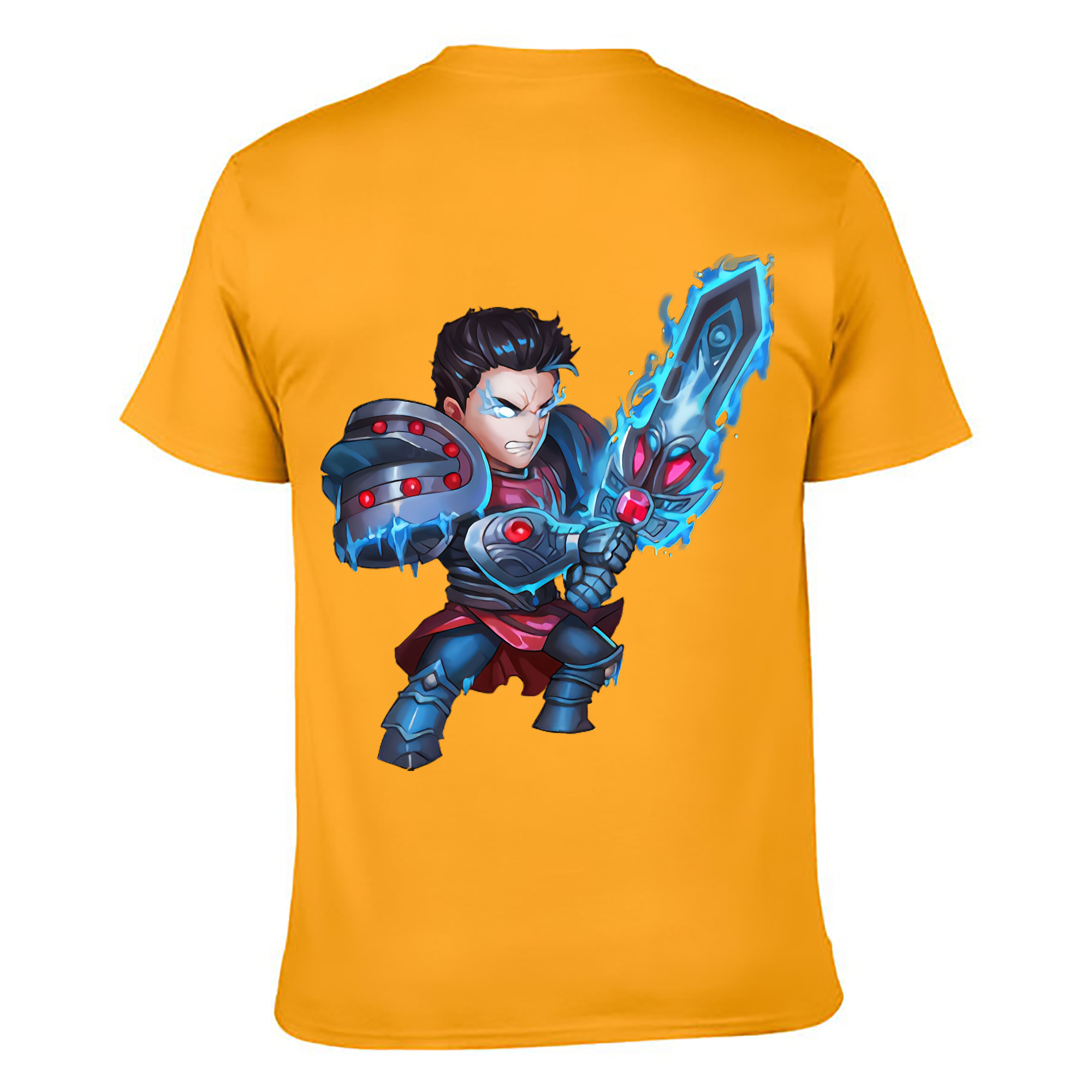 （画像用） リーグ・オブ・レジェンド League of Legends LOL 綿100％ メンズ半袖Tシャツ（バックプリント） 通気性