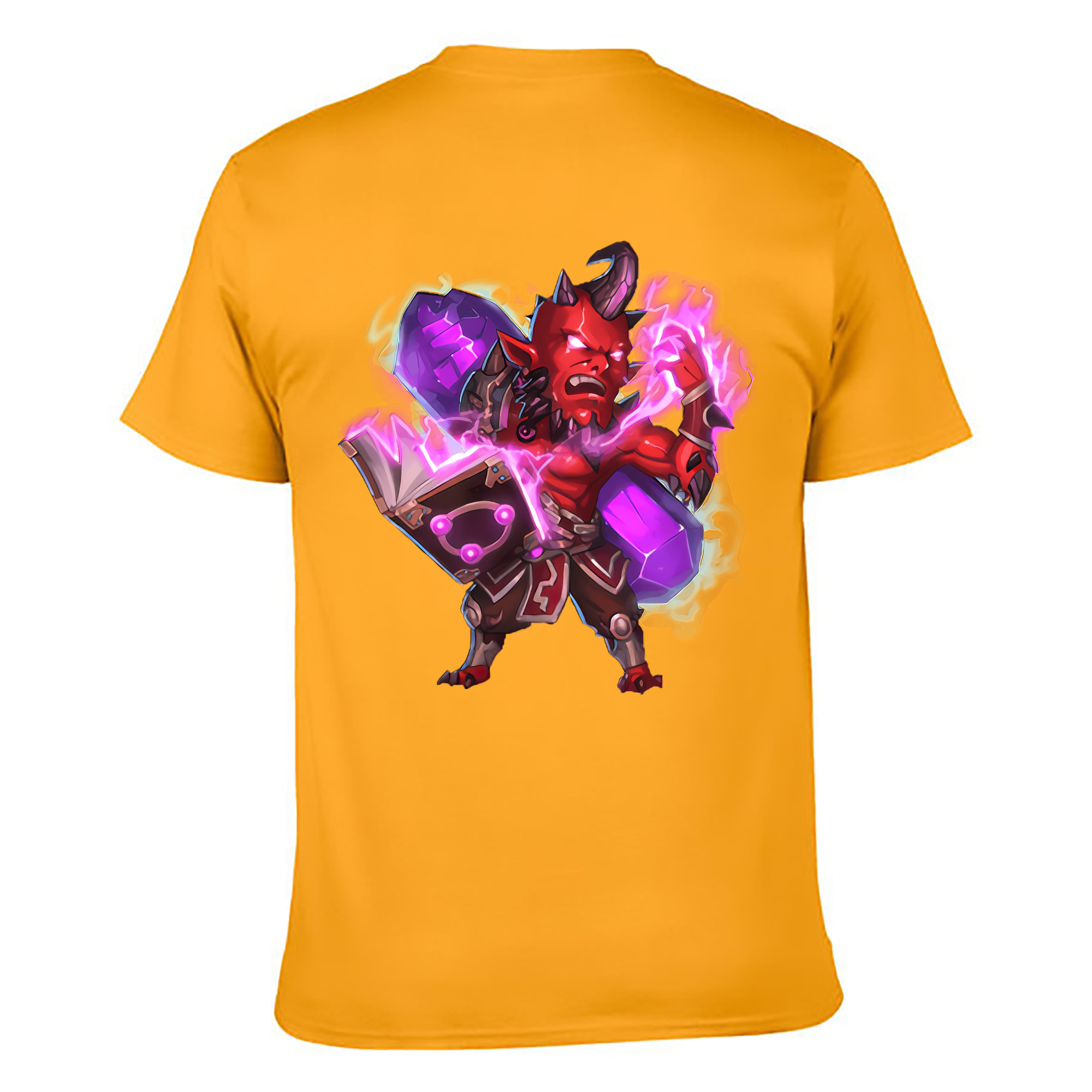 （画像用） リーグ・オブ・レジェンド League of Legends LOL 綿100％ メンズ半袖Tシャツ（バックプリント） 通気性