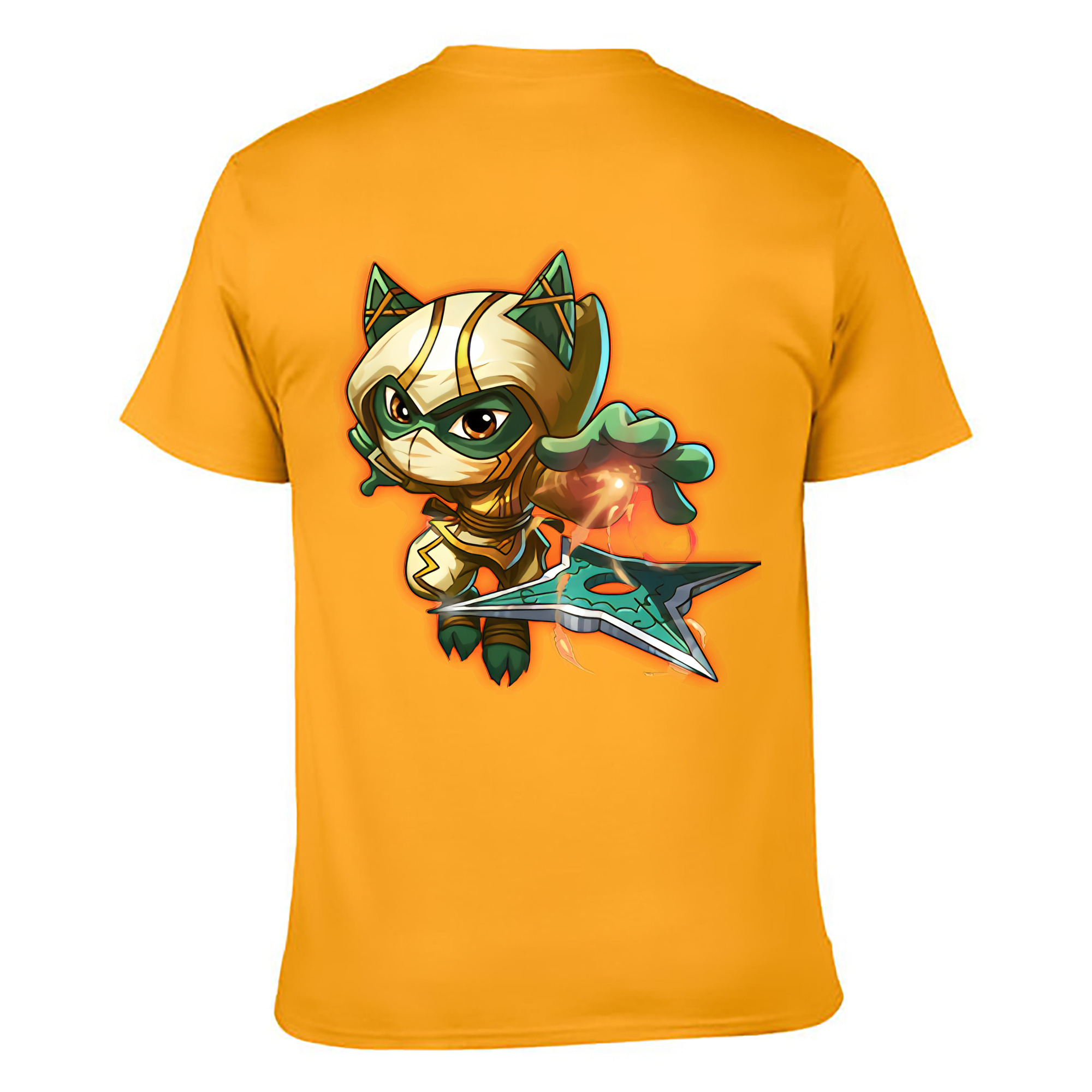 （画像用） リーグ・オブ・レジェンド League of Legends LOL 綿100％ メンズ半袖Tシャツ（バックプリント） 通気性