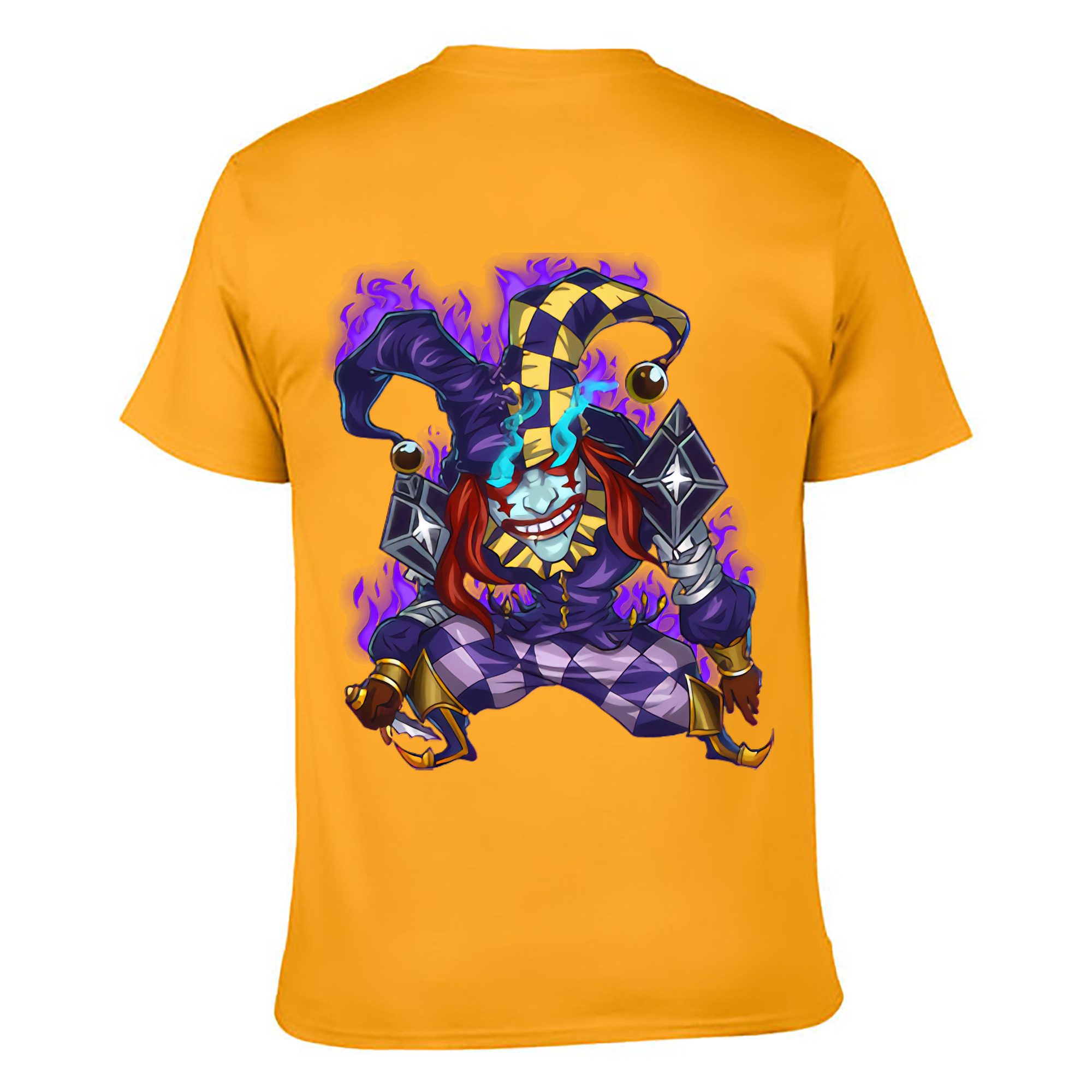 （画像用） リーグ・オブ・レジェンド League of Legends LOL 綿100％ メンズ半袖Tシャツ（バックプリント） 通気性