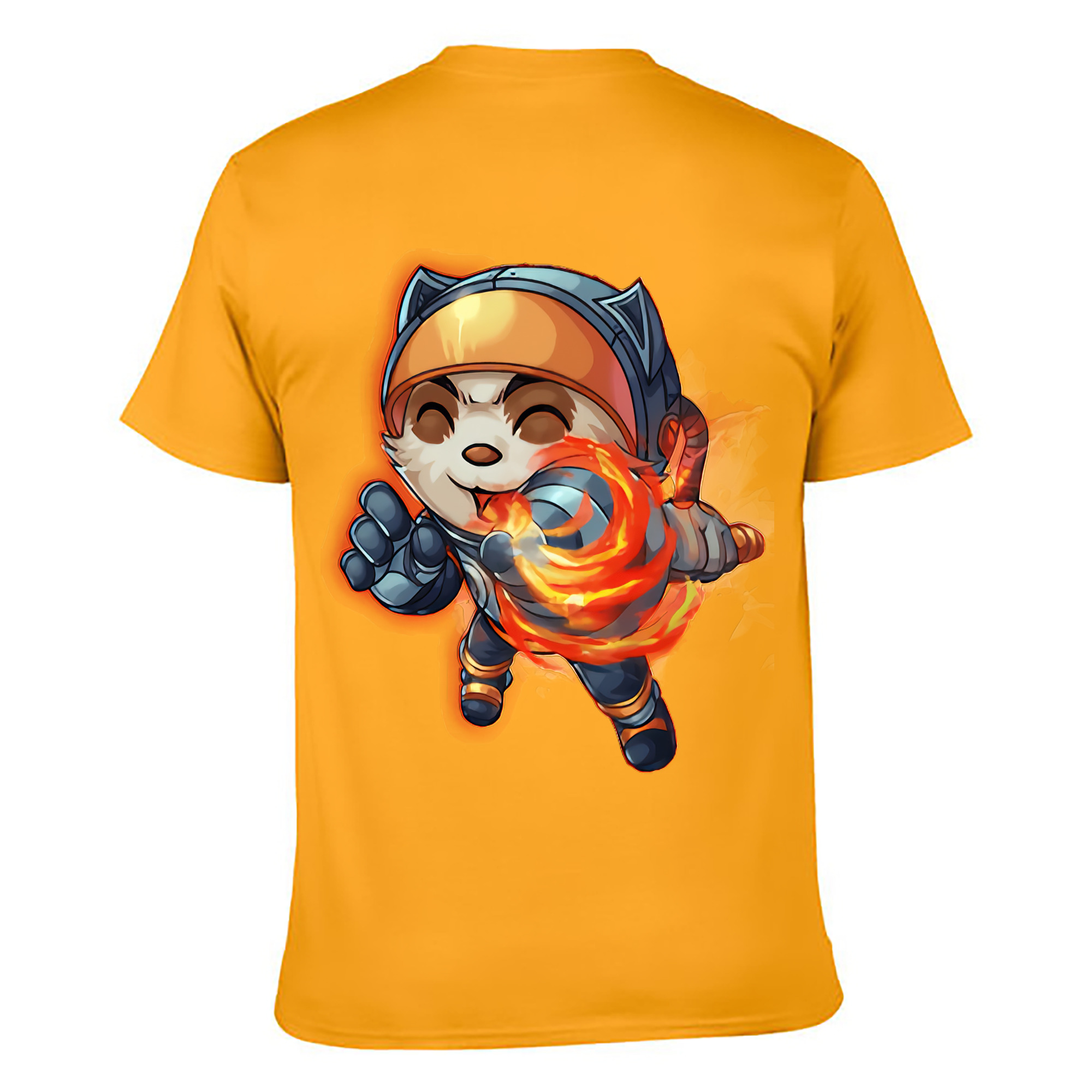 （画像用） リーグ・オブ・レジェンド League of Legends LOL 綿100％ メンズ半袖Tシャツ（バックプリント） 通気性