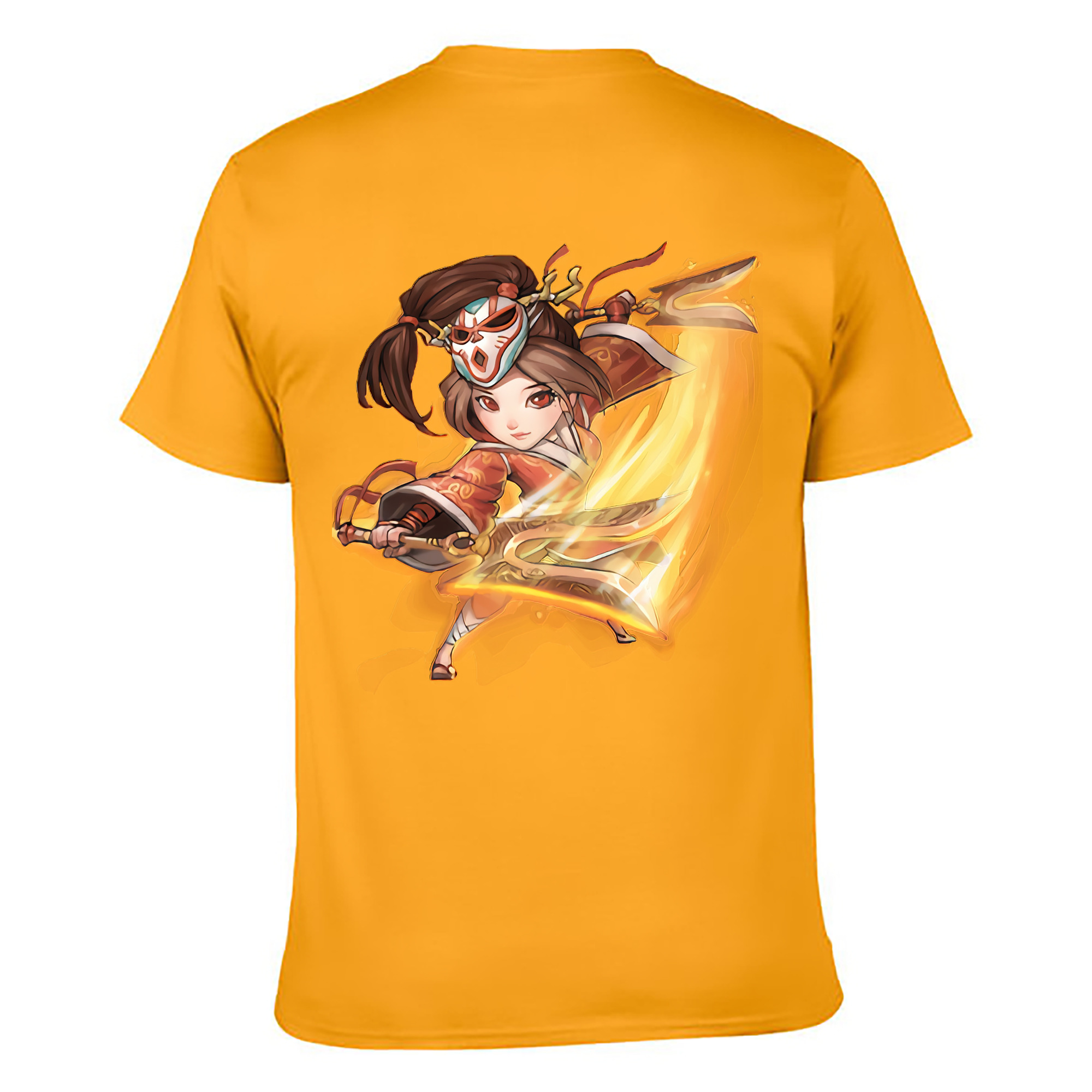 （画像用） リーグ・オブ・レジェンド League of Legends LOL 綿100％ メンズ半袖Tシャツ（バックプリント） 通気性