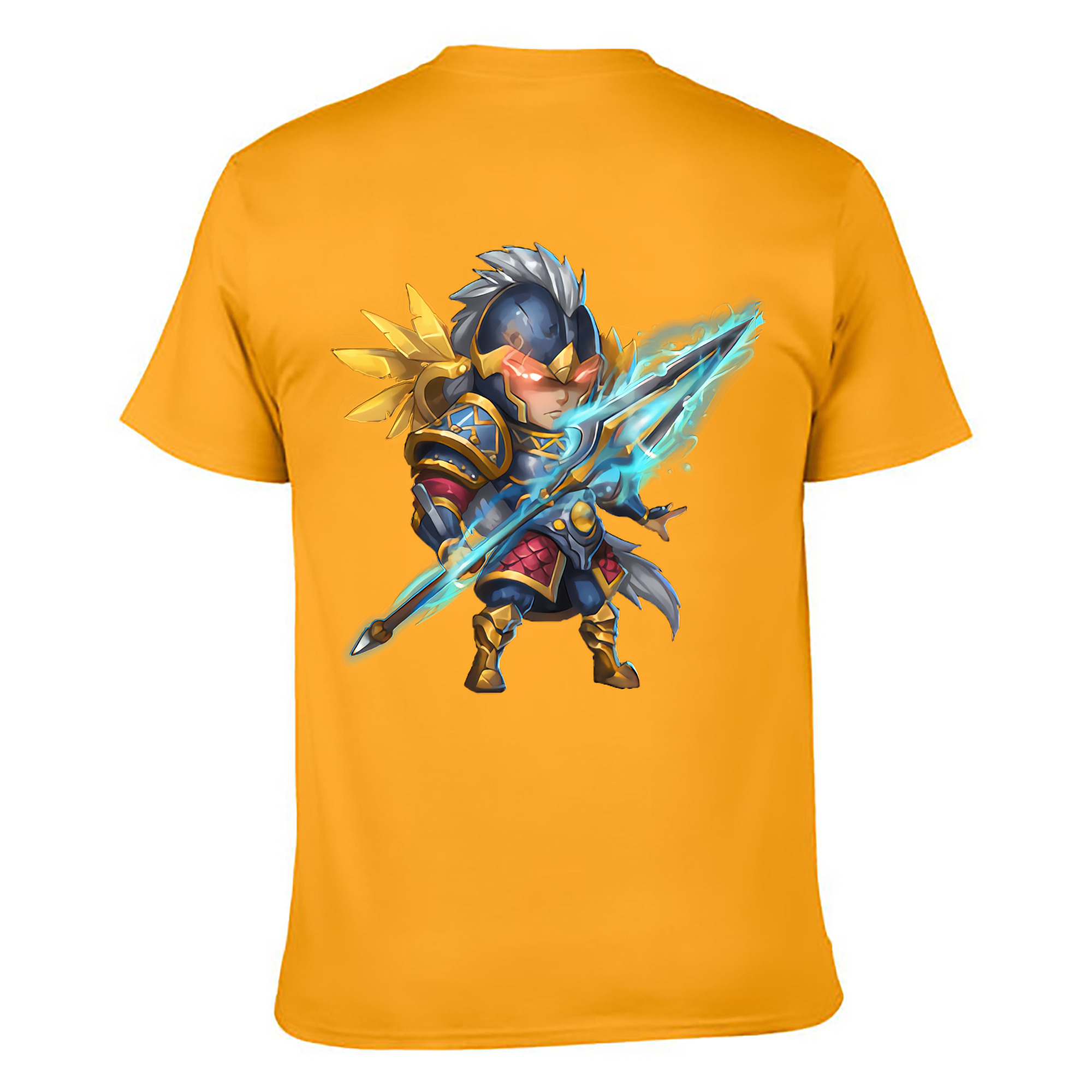 （画像用） リーグ・オブ・レジェンド League of Legends LOL 綿100％ メンズ半袖Tシャツ（バックプリント） 通気性