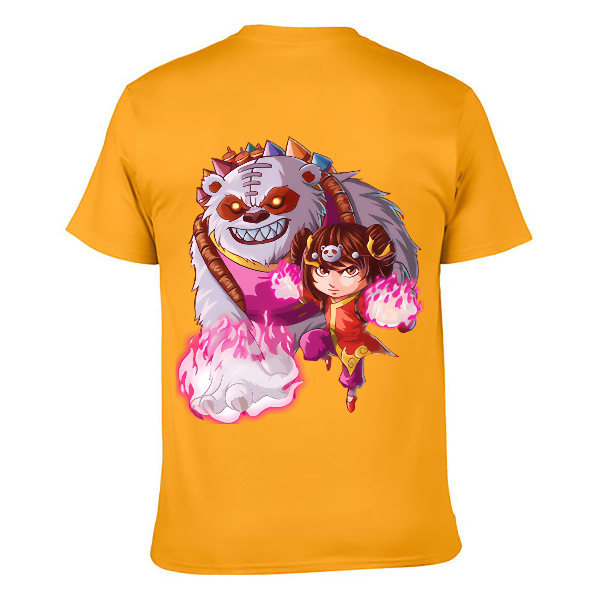 （画像用） リーグ・オブ・レジェンド League of Legends LOL 綿100％ メンズ半袖Tシャツ（バックプリント） 通気性