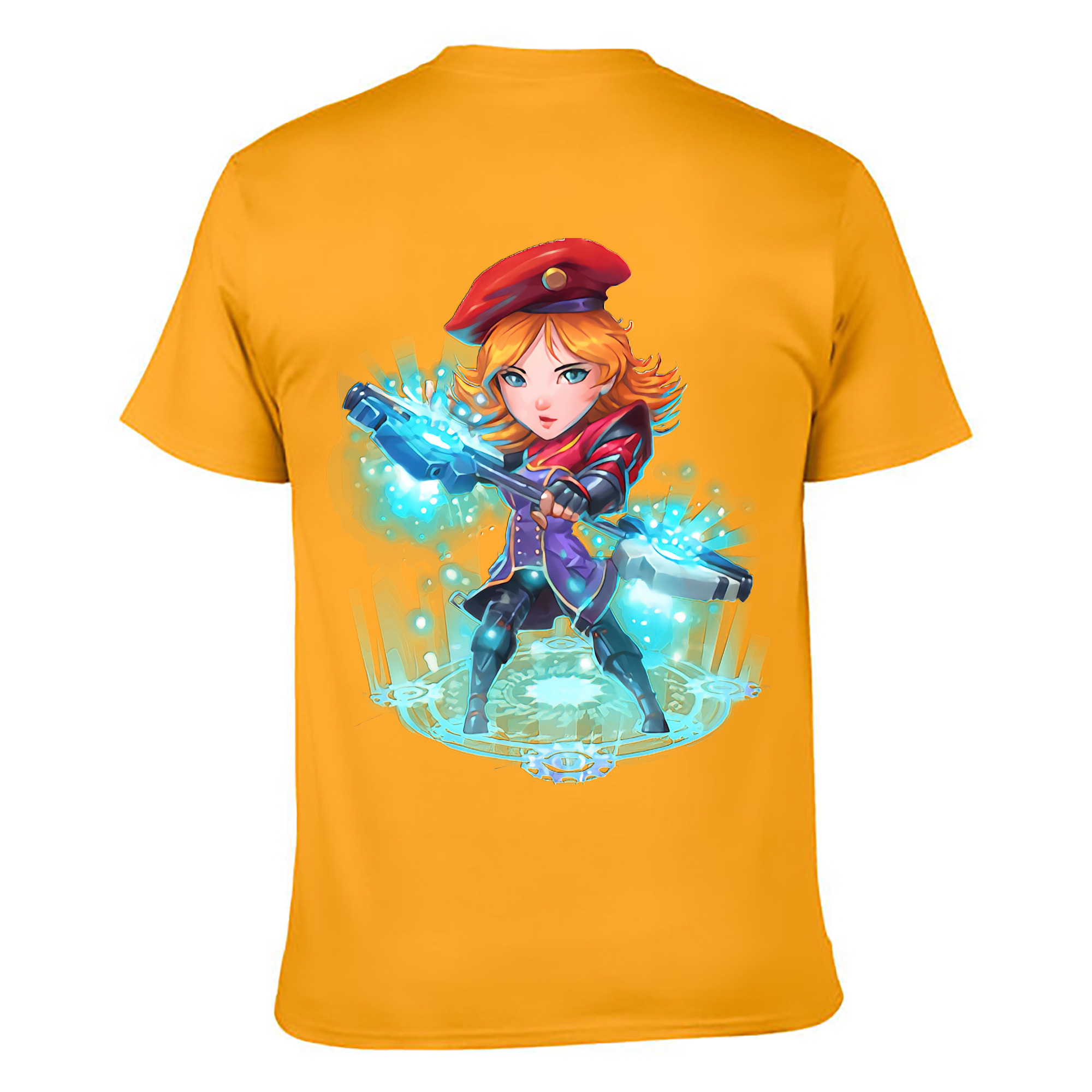 （画像用） リーグ・オブ・レジェンド League of Legends LOL 綿100％ メンズ半袖Tシャツ（バックプリント） 通気性
