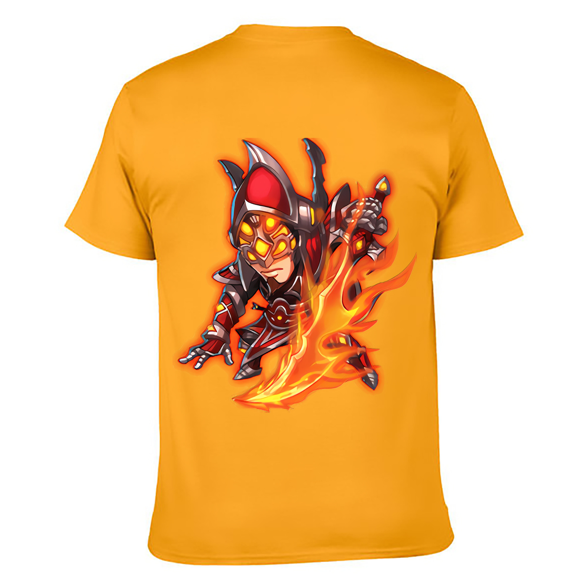 （画像用） リーグ・オブ・レジェンド League of Legends LOL 綿100％ メンズ半袖Tシャツ（バックプリント） 通気性