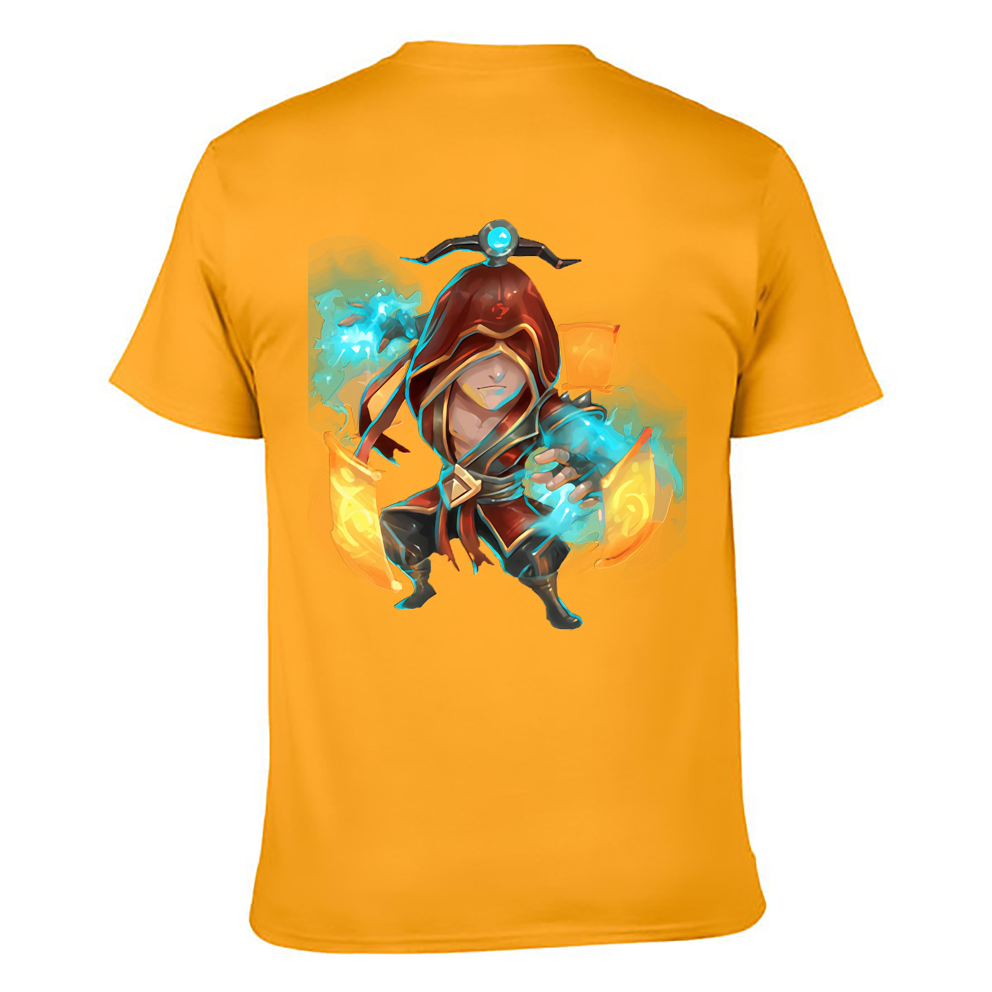 （画像用） リーグ・オブ・レジェンド League of Legends LOL 綿100％ メンズ半袖Tシャツ（バックプリント） 通気性