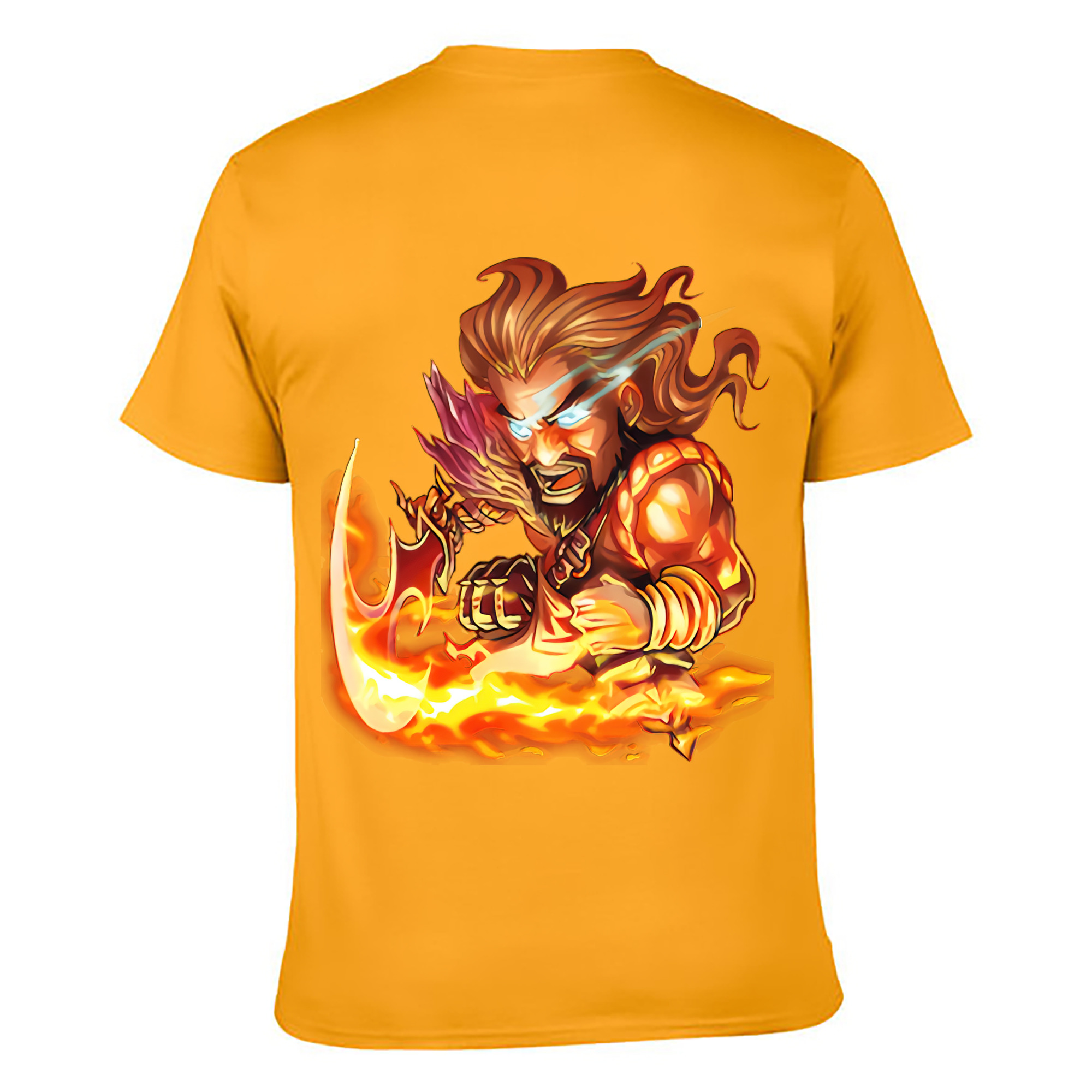 （画像用） リーグ・オブ・レジェンド League of Legends LOL 綿100％ メンズ半袖Tシャツ（バックプリント） 通気性