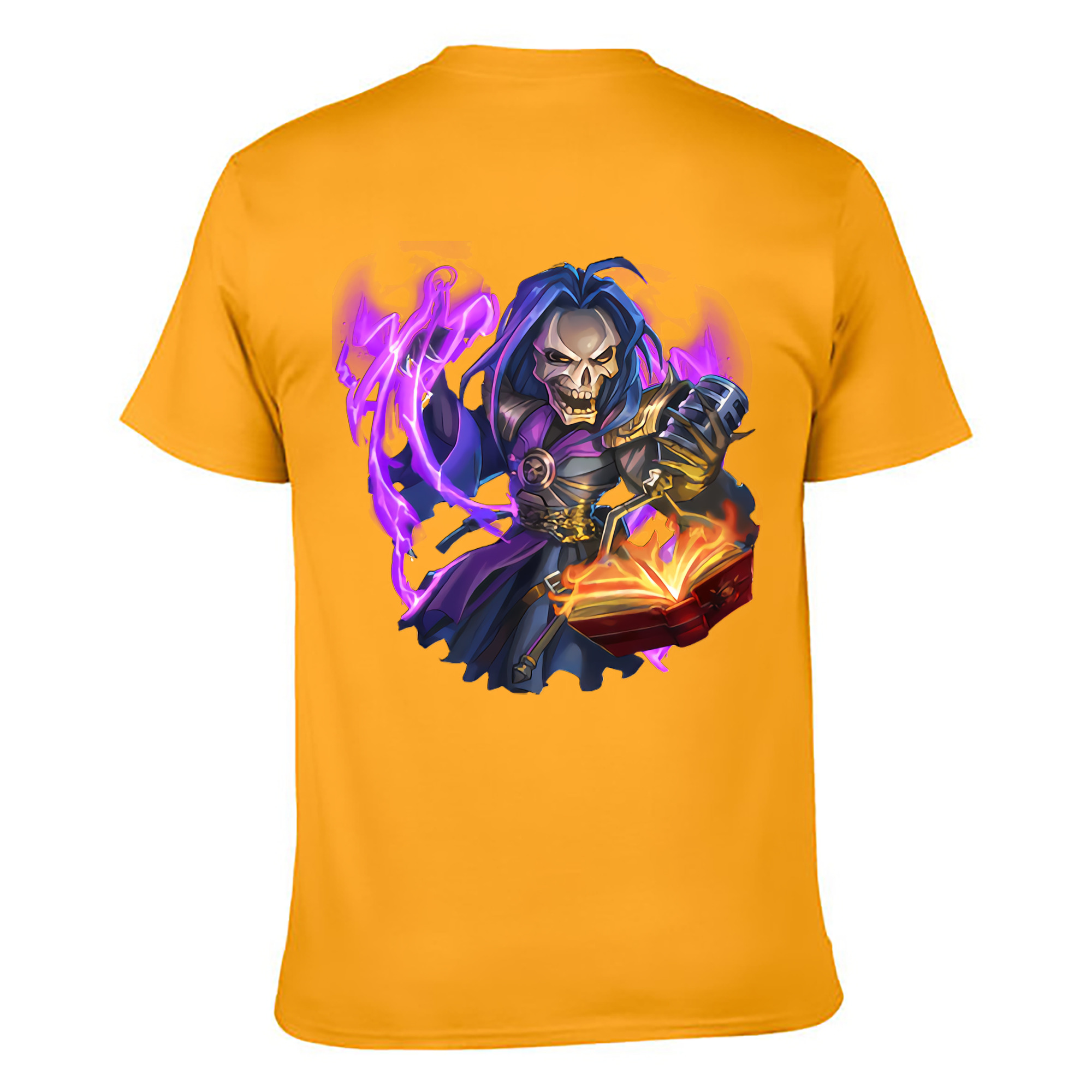 （画像用） リーグ・オブ・レジェンド League of Legends LOL 綿100％ メンズ半袖Tシャツ（バックプリント） 通気性